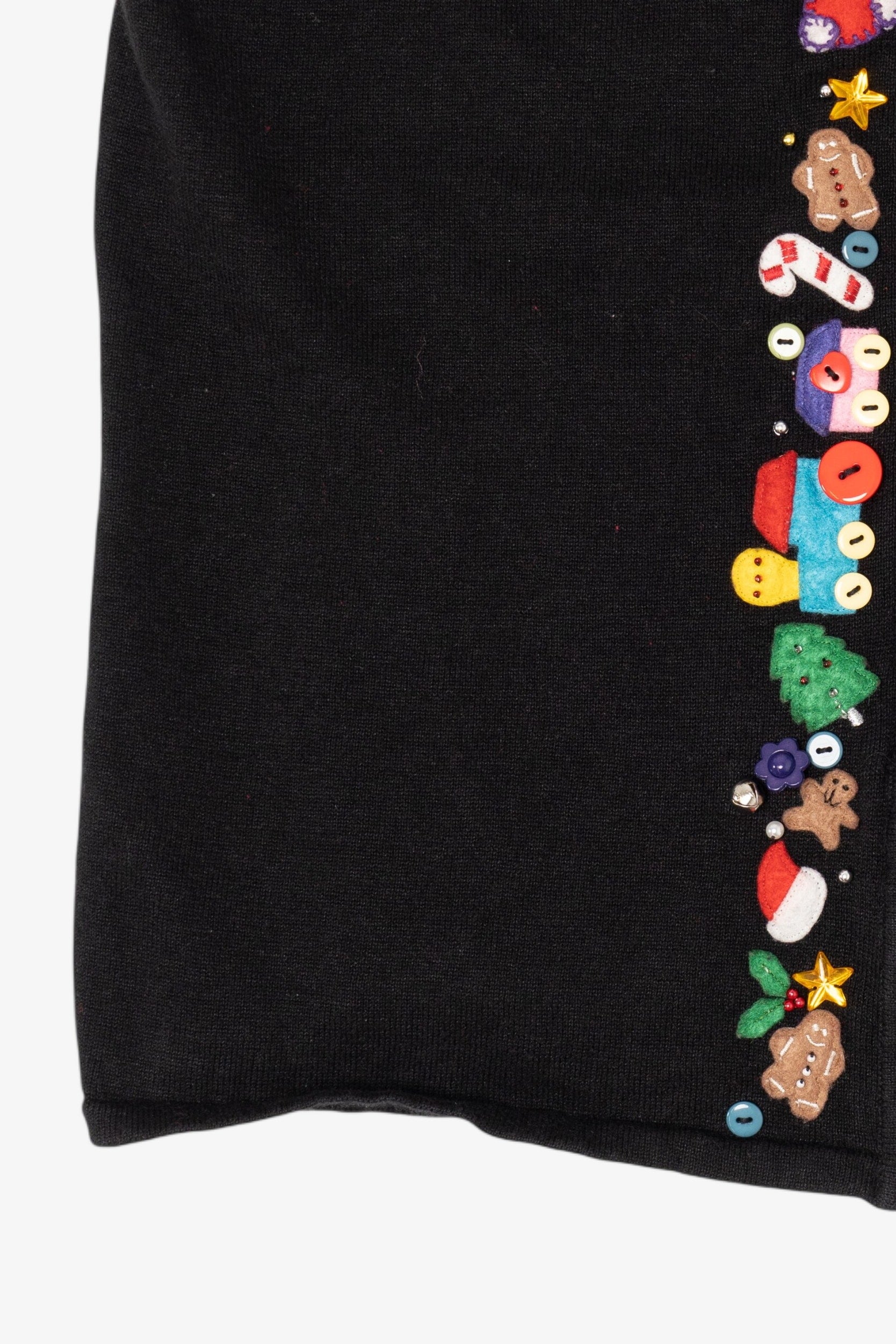Vintage Black CB Career Ugly Christmas Vest (2000s)
