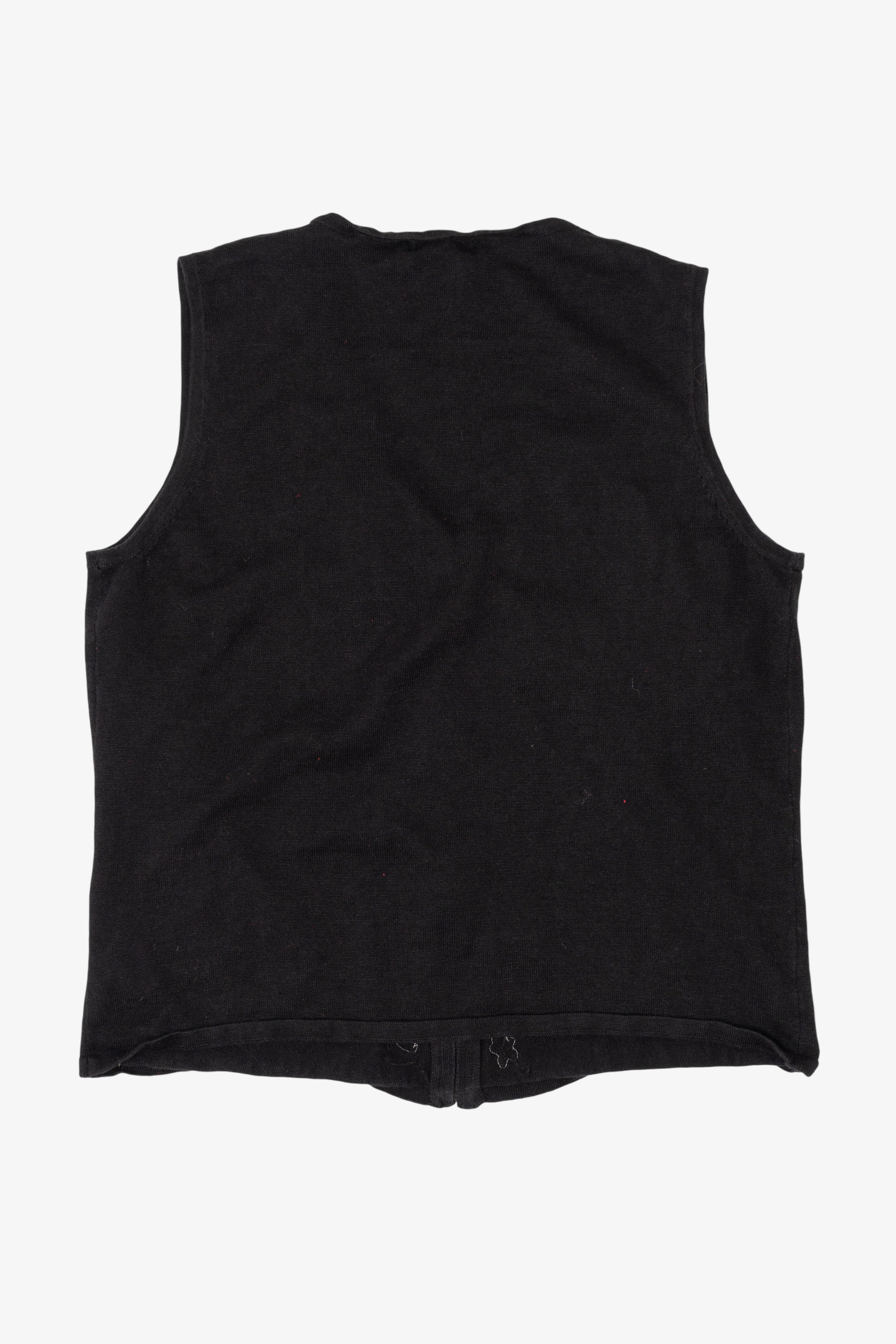 Vintage Black CB Career Ugly Christmas Vest (2000s)