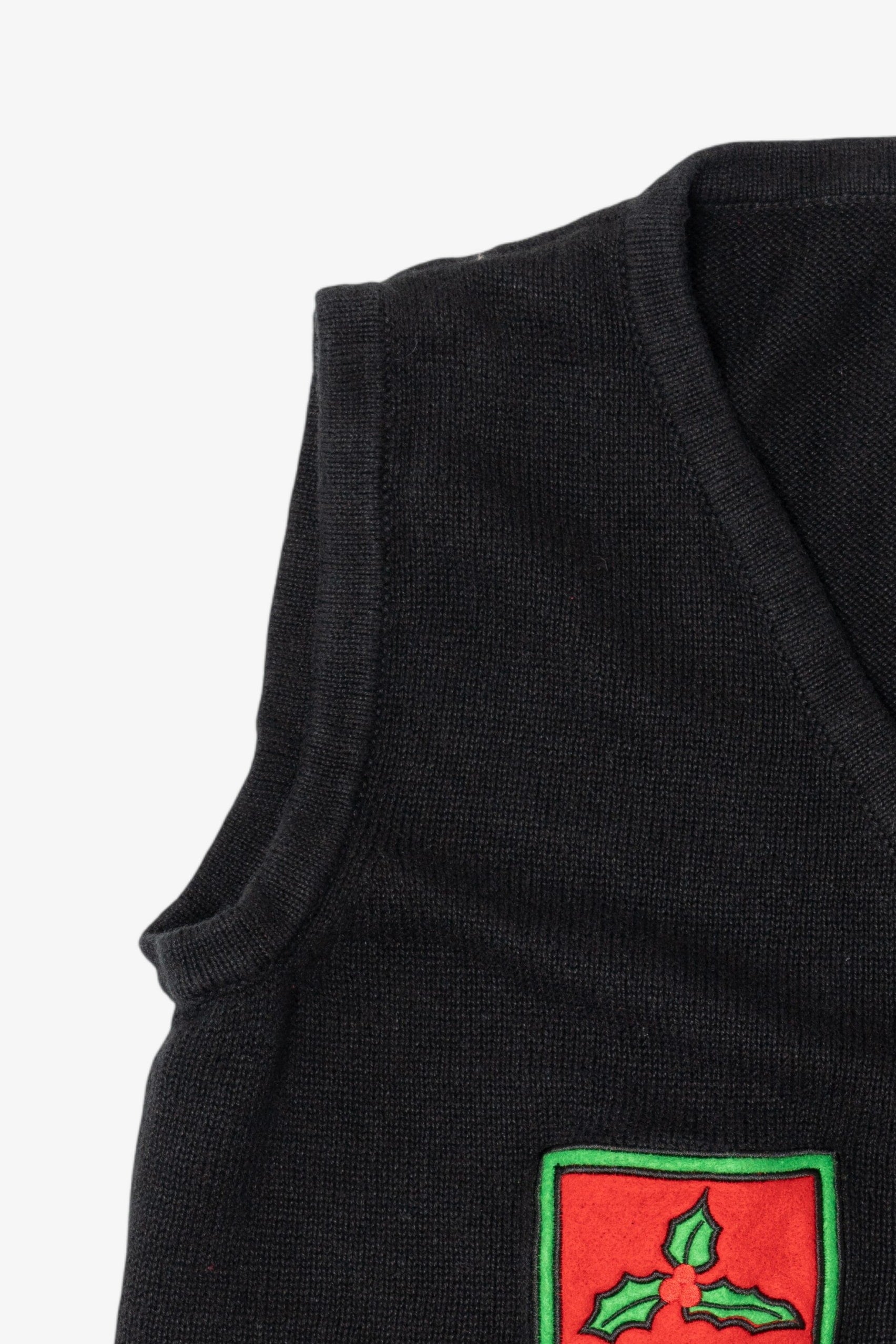 Vintage Black Christmas Vest (2000s)