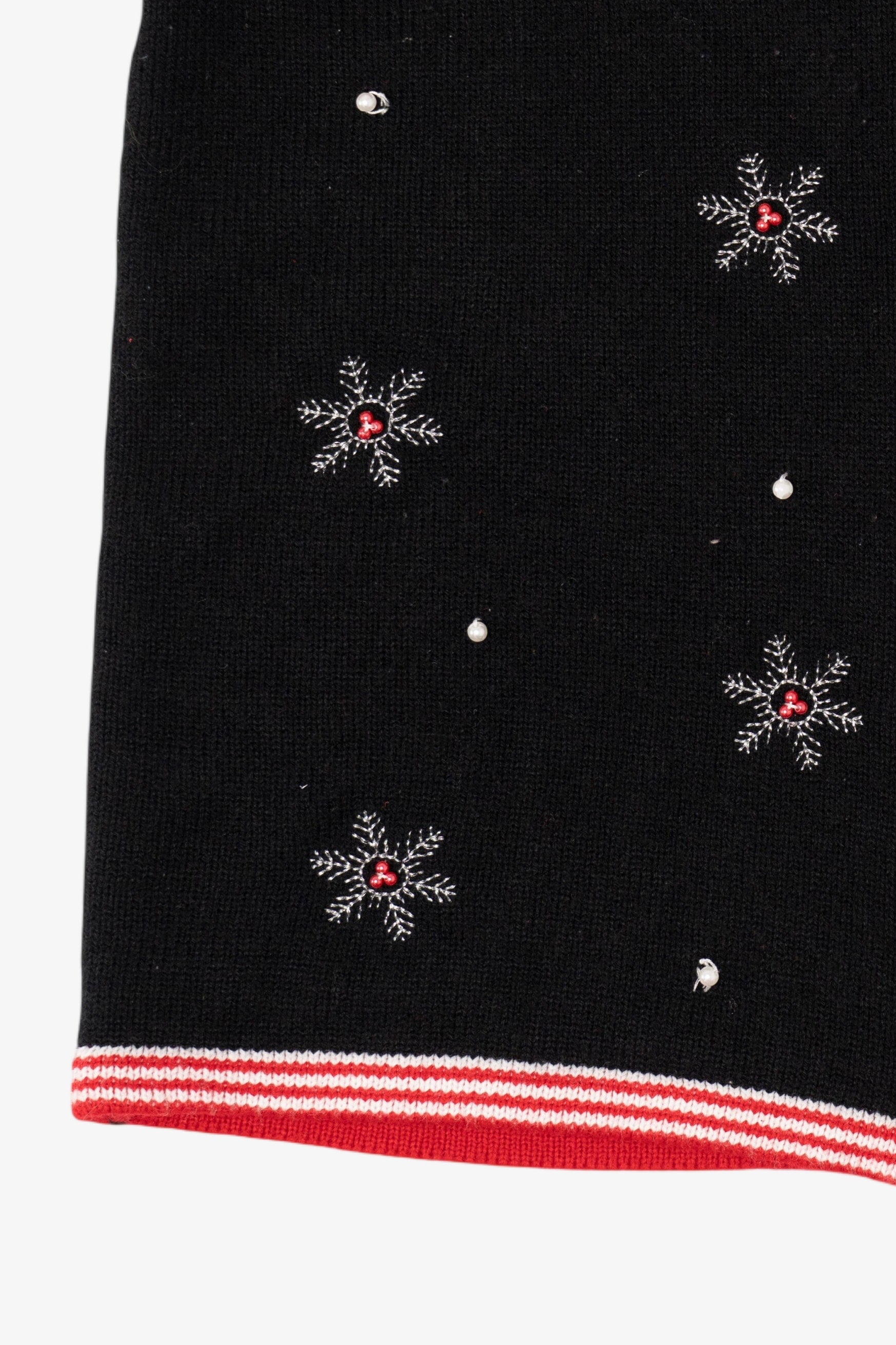 Vintage Black Snowmen Ugly Christmas Vest (2000s)