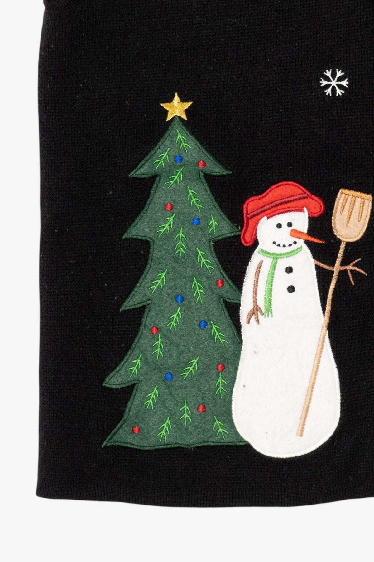 Vintage Black Croft & Barrow Snowmen Ugly Christmas Vest (2000s)