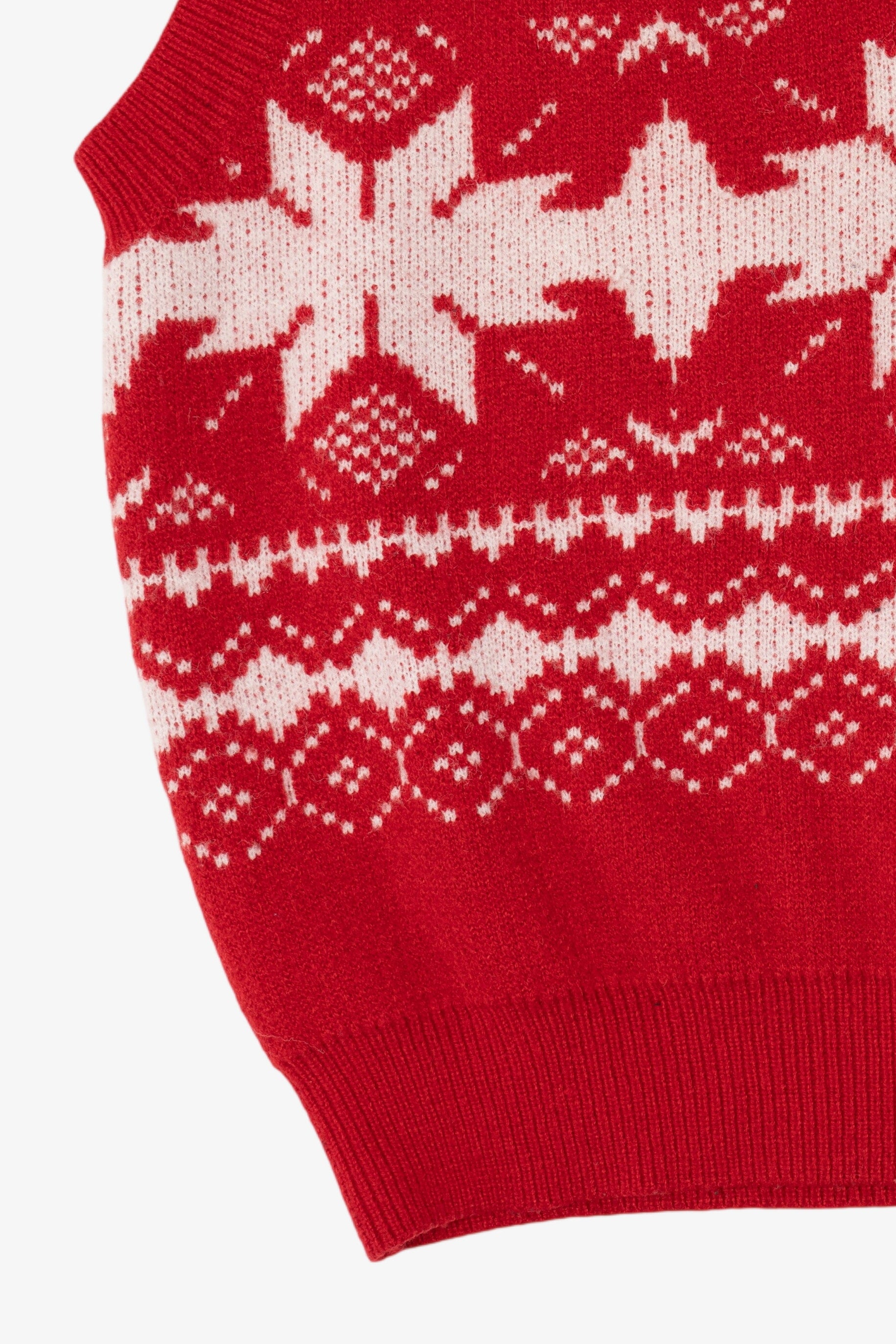 Red Snowflakes Ugly Christmas Vest (2010s)