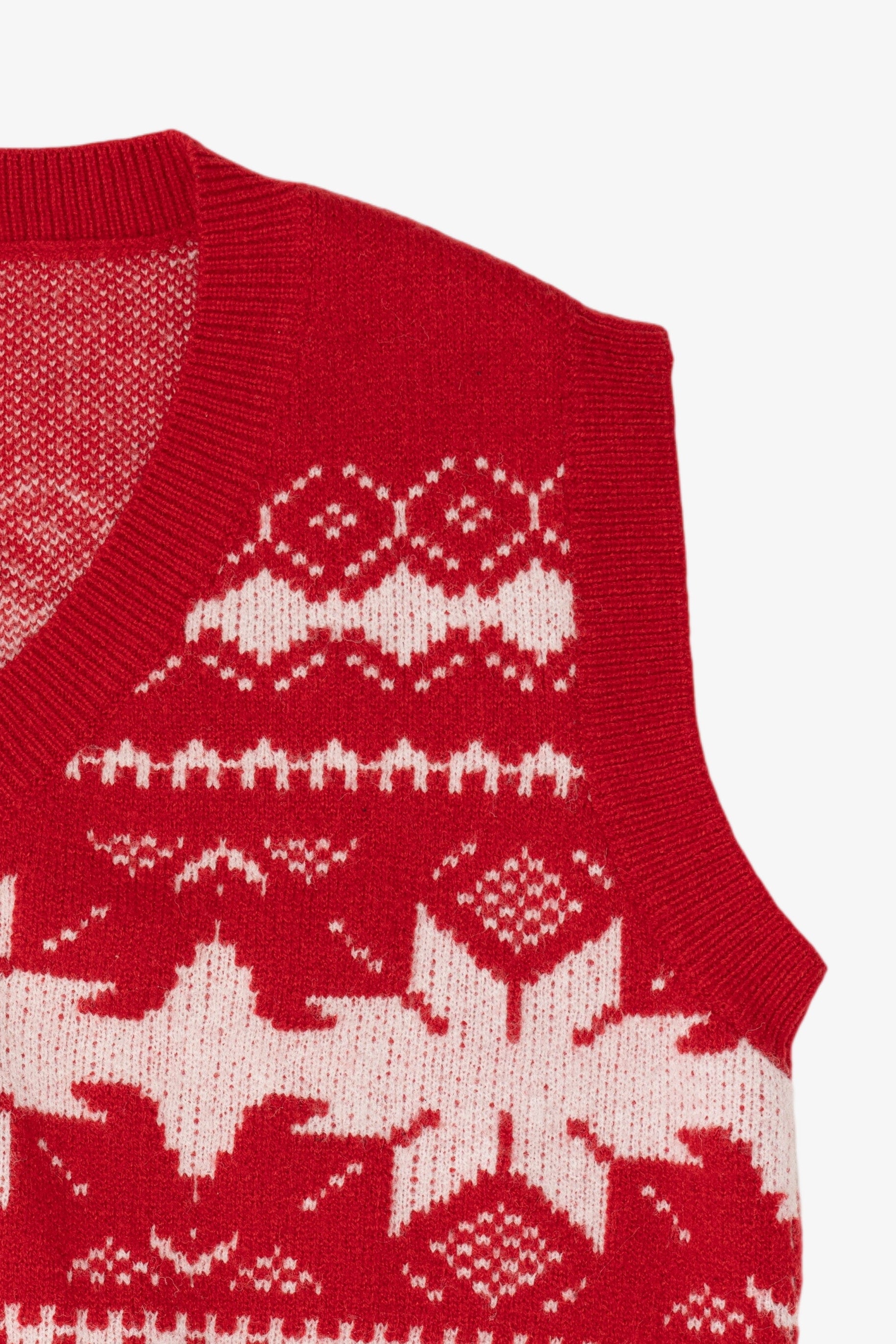 Red Snowflakes Ugly Christmas Vest (2010s)