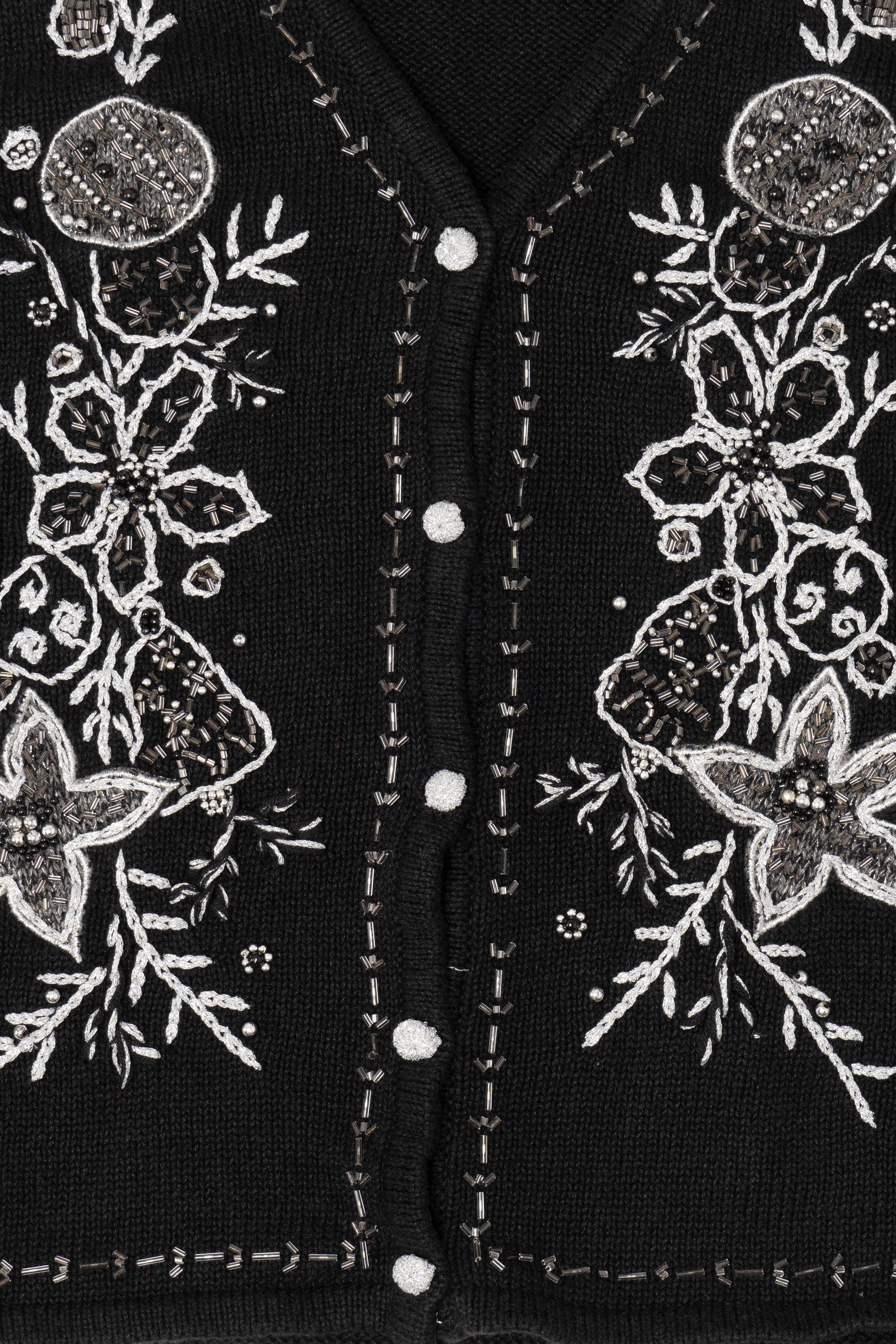 Vintage Black Studio Joy Ugly Christmas Vest (1990s)