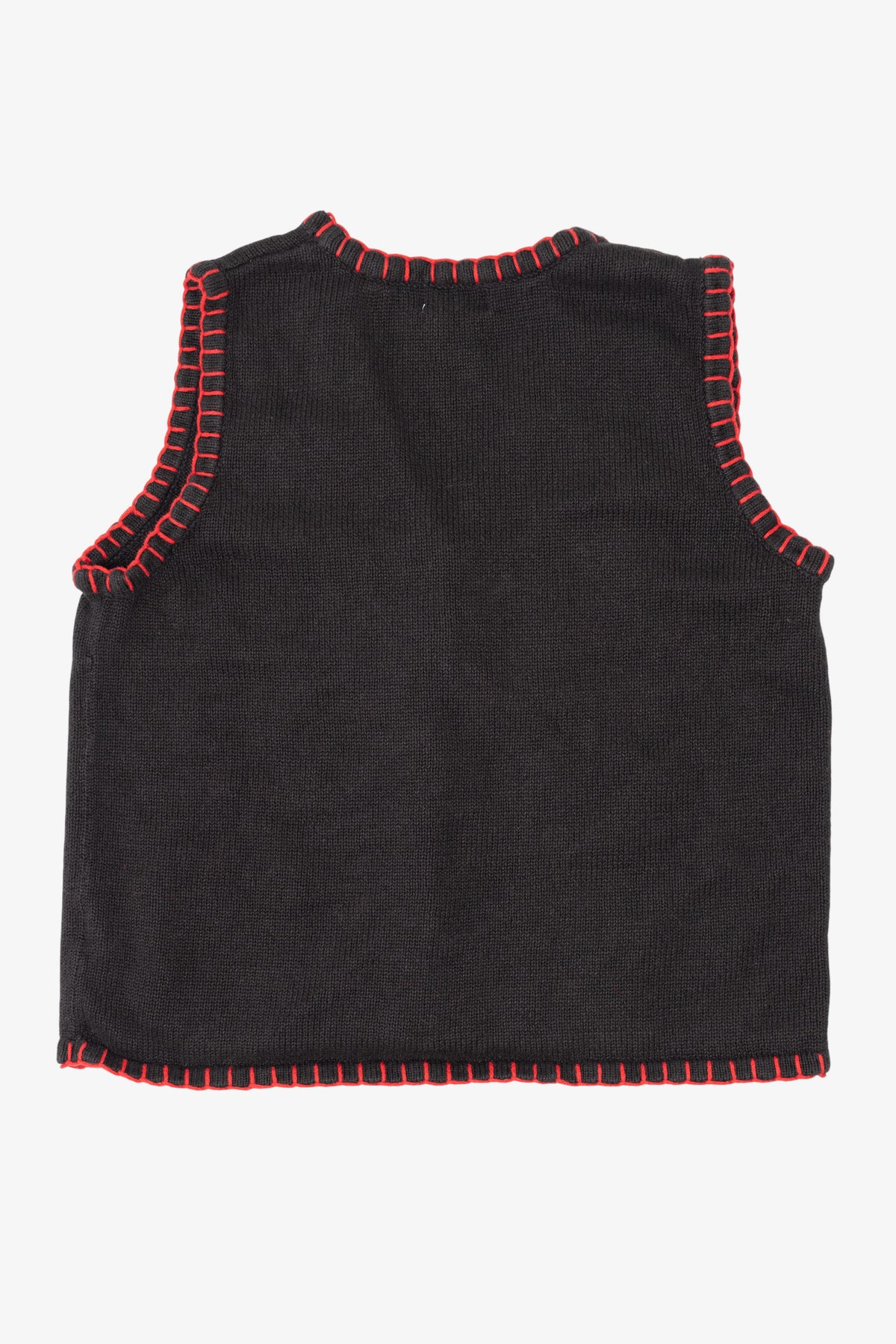 Vintage Black Basic Editions Ugly Christmas Vest (1990s)