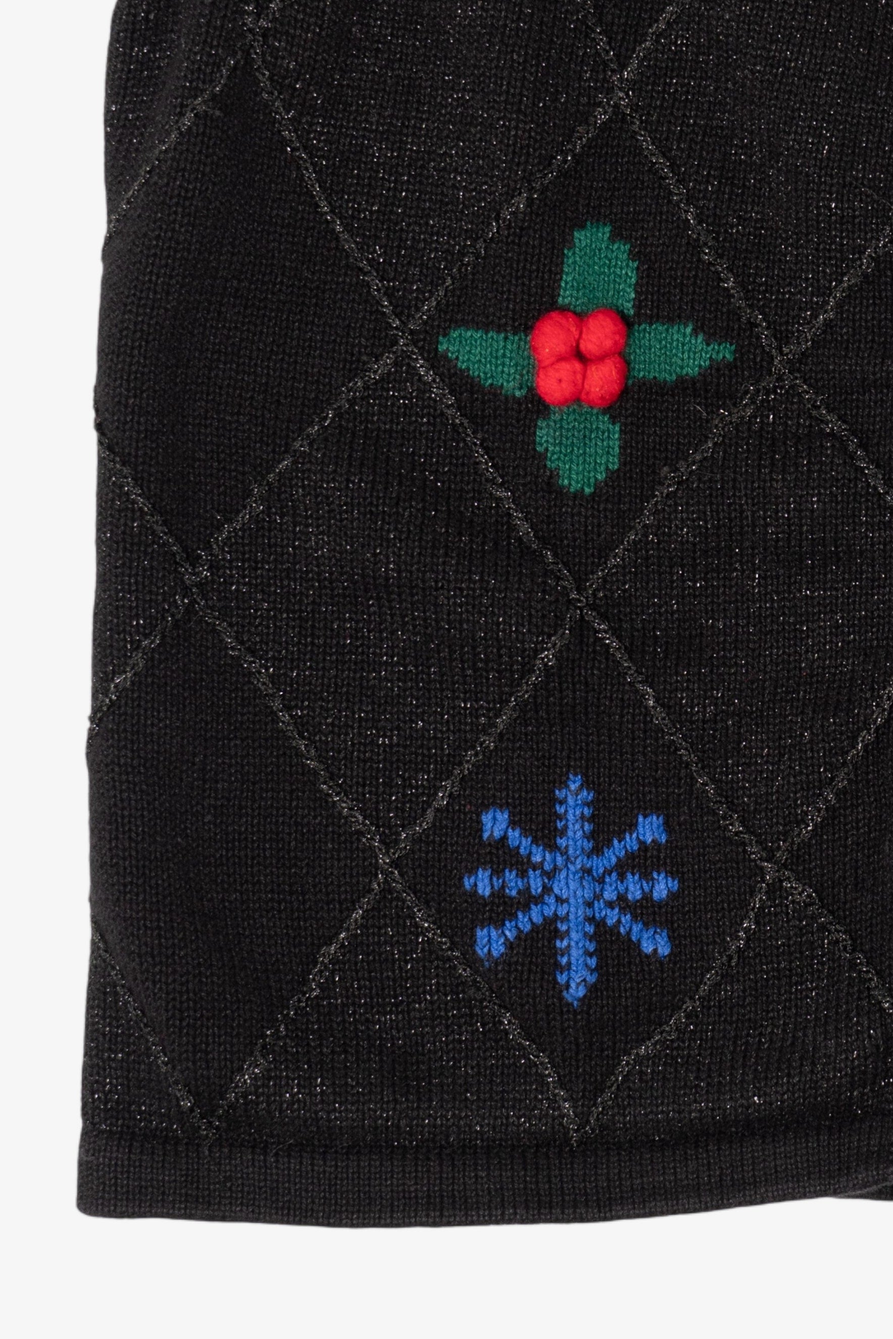 Vintage Black Crazy Horse Ugly Christmas Vest (2000s)