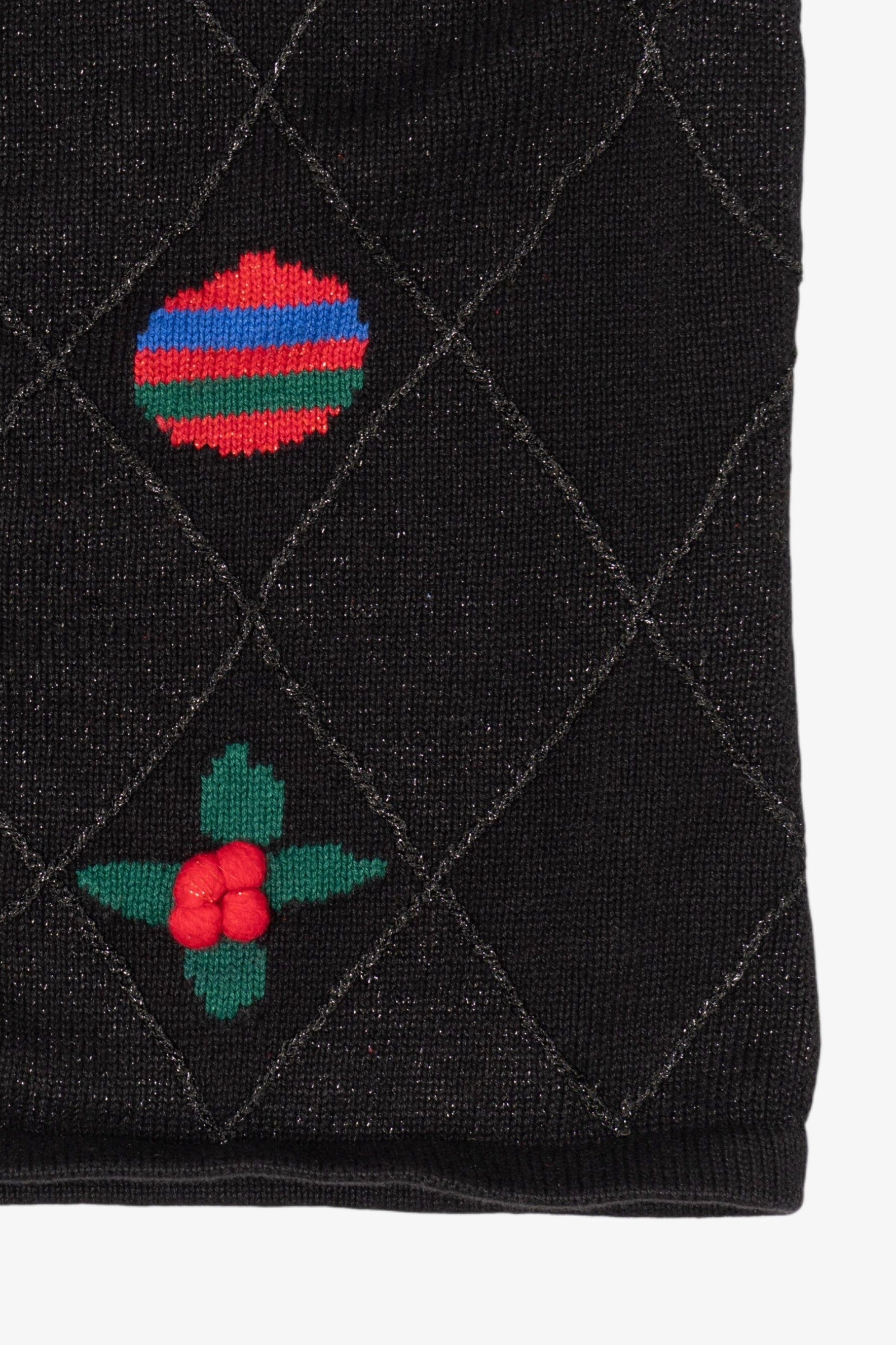 Vintage Black Crazy Horse Ugly Christmas Vest (2000s)
