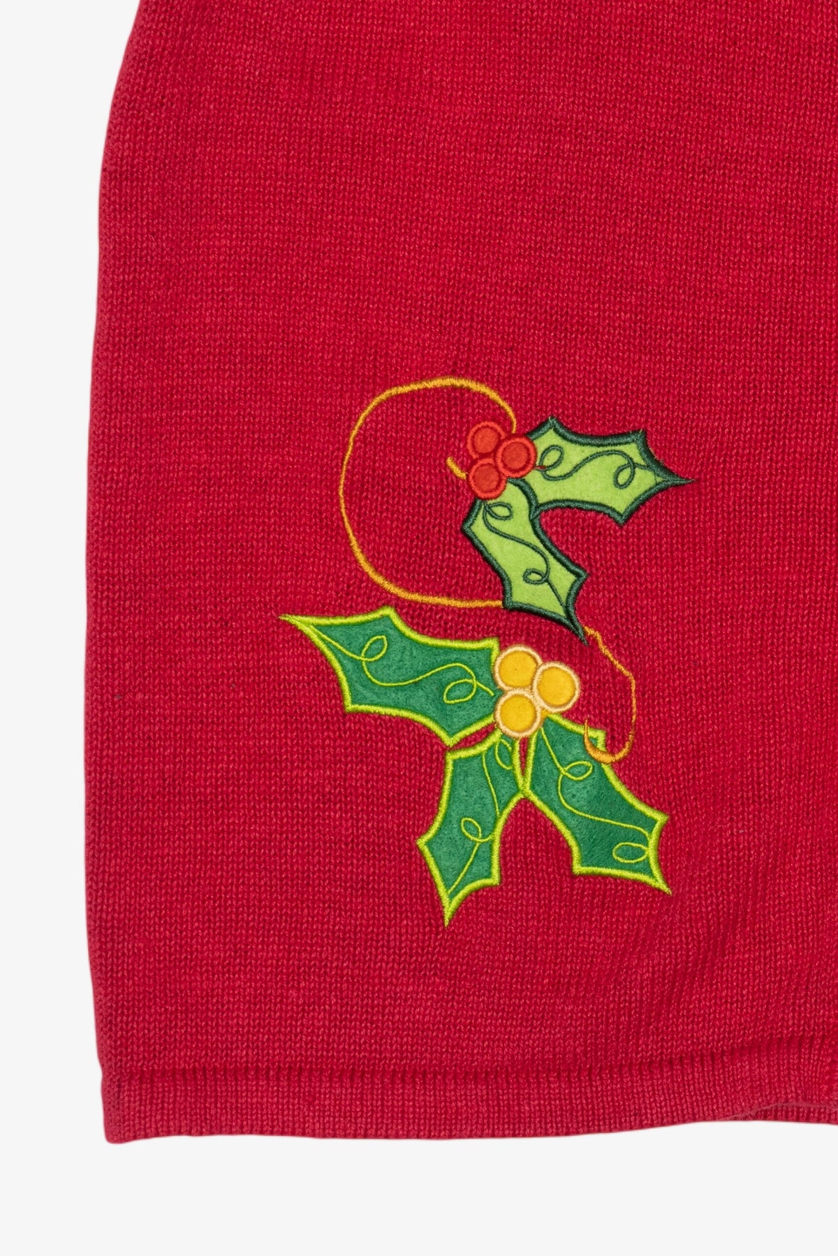 Red Holiday Faire Holly Ugly Christmas Vest (2010s)