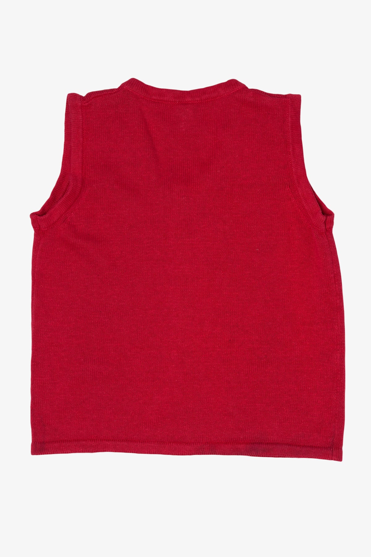 Red Holiday Faire Holly Ugly Christmas Vest (2010s)