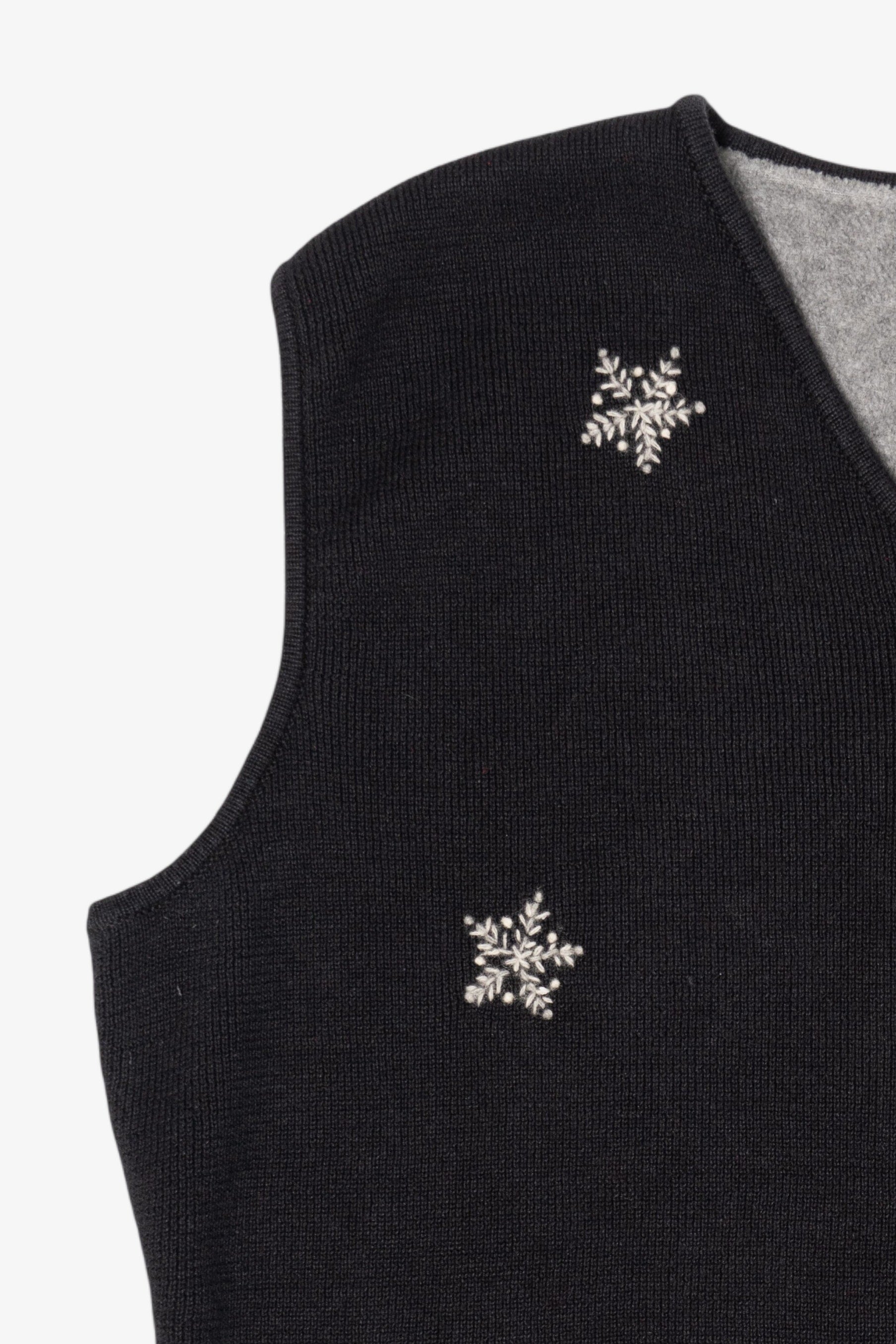Black Woolrich Snowmen Ugly Christmas Vest