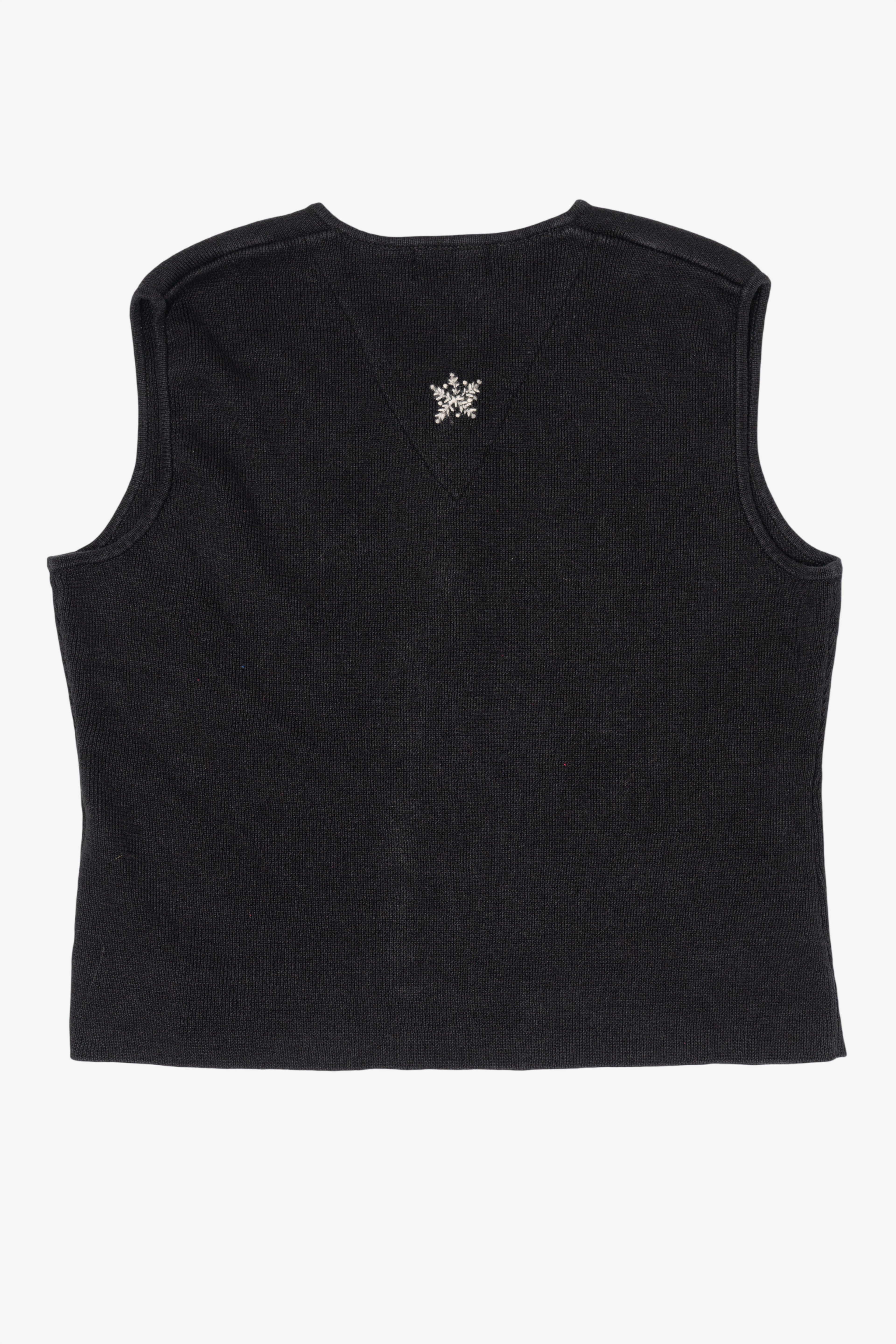 Black Woolrich Snowmen Ugly Christmas Vest