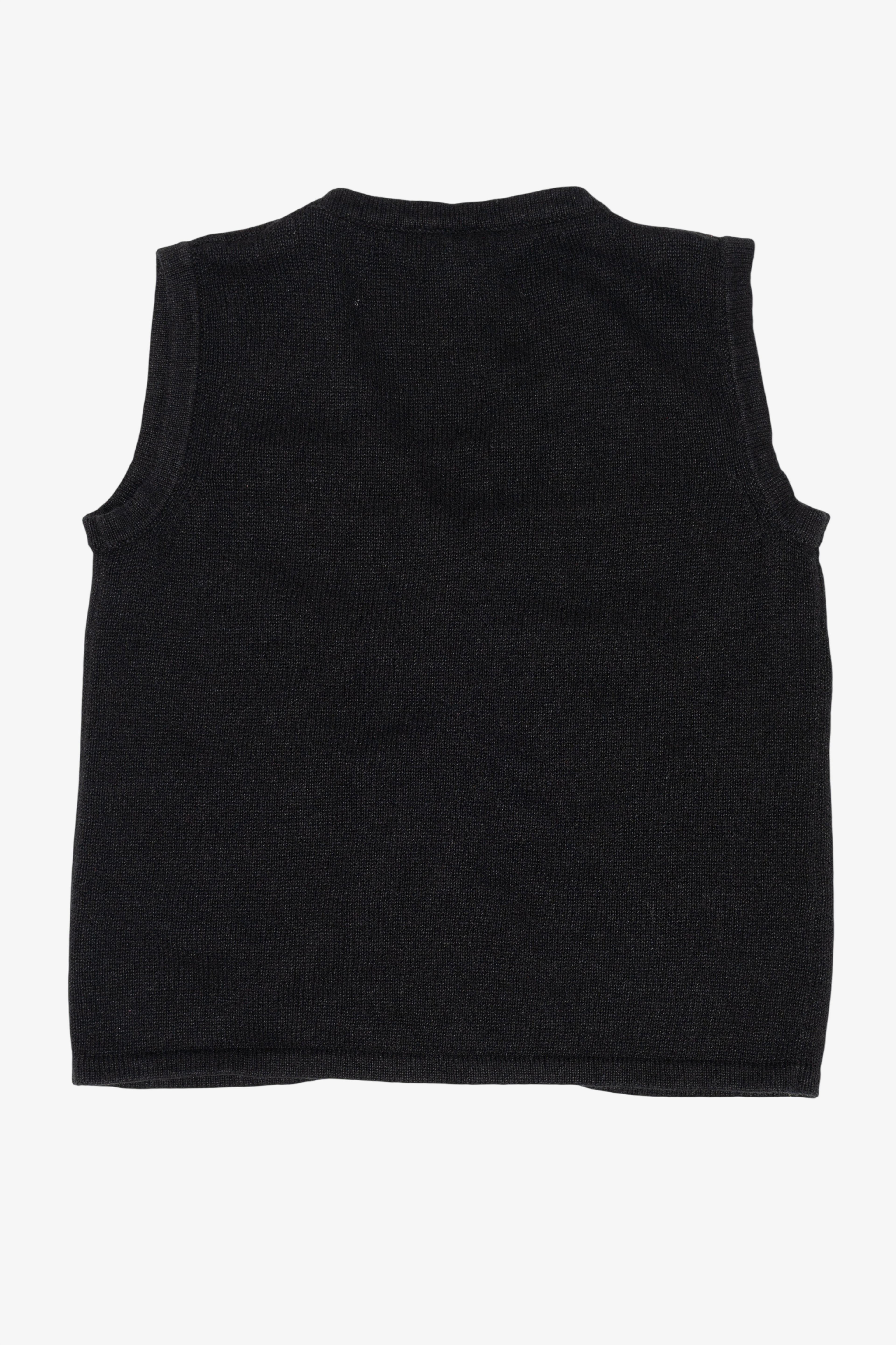Vintage Black Ugly Christmas Vest