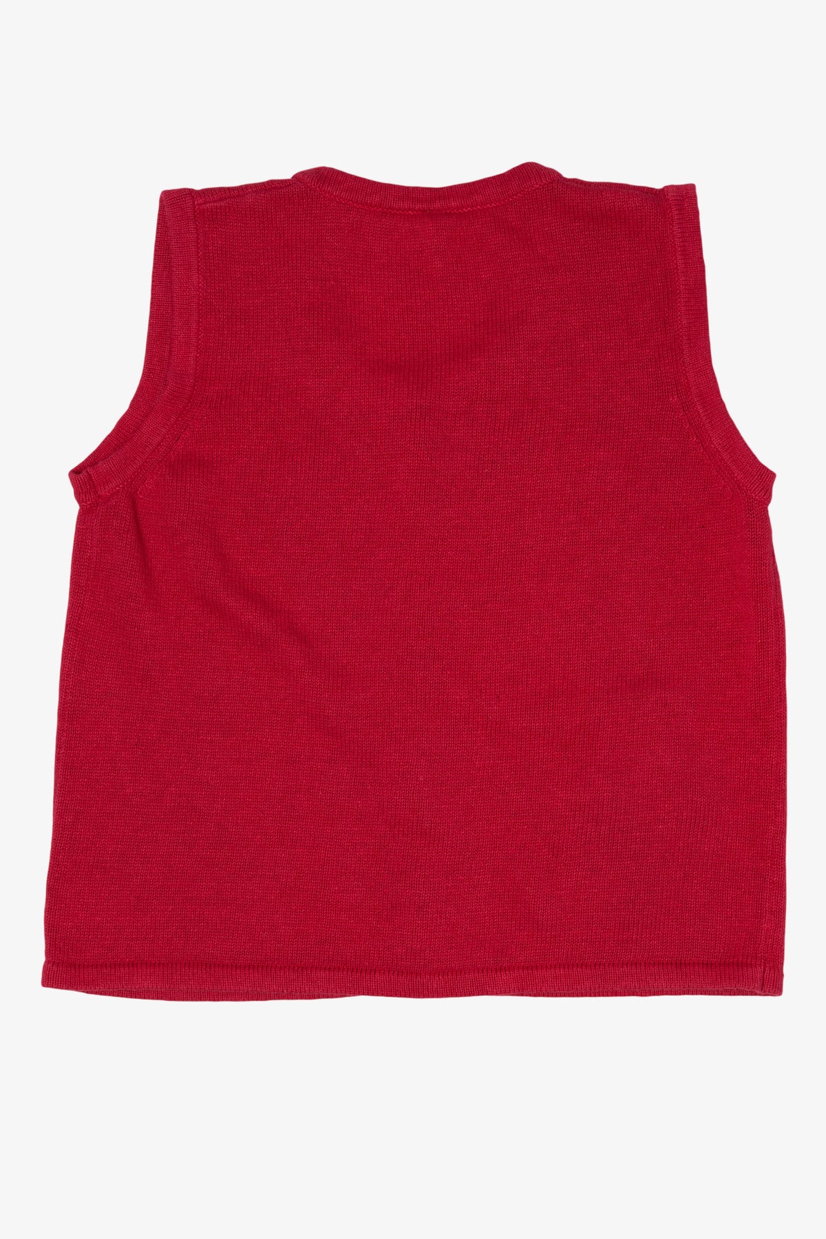 Red Holiday Faire Holly Ugly Christmas Vest