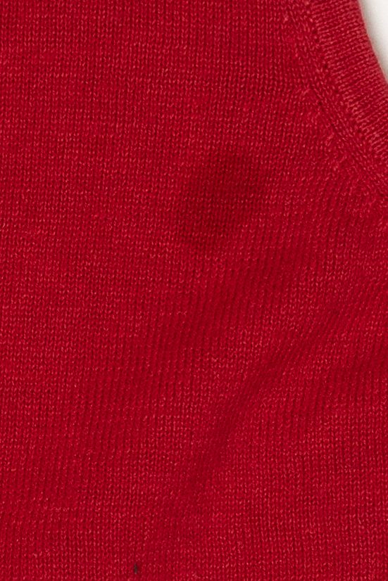 Vintage Red Mercer Street Studio Snowflakes Ugly Christmas Vest (1990s)