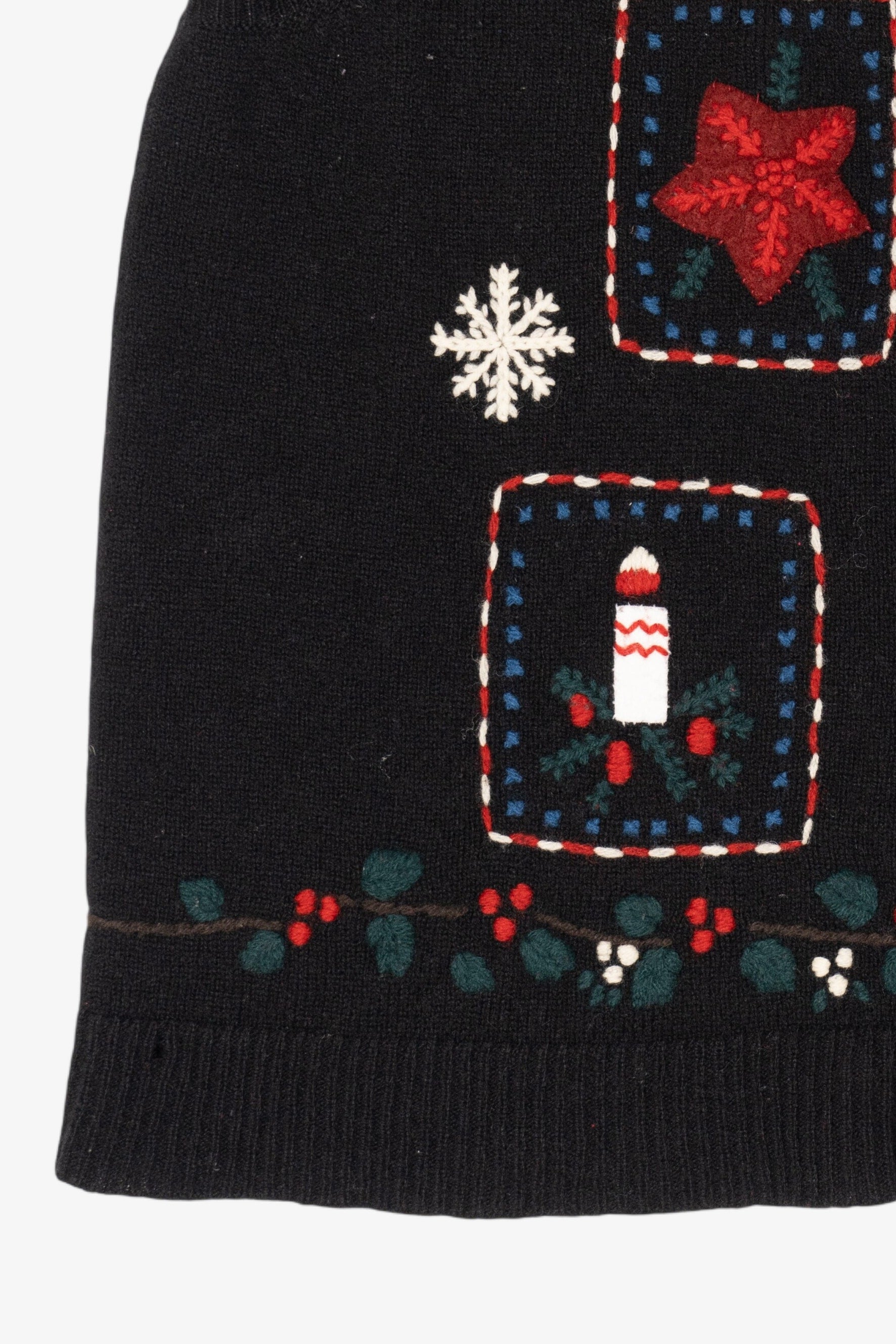 Vintage Black Charter Club Ugly Christmas Vest (1990s)