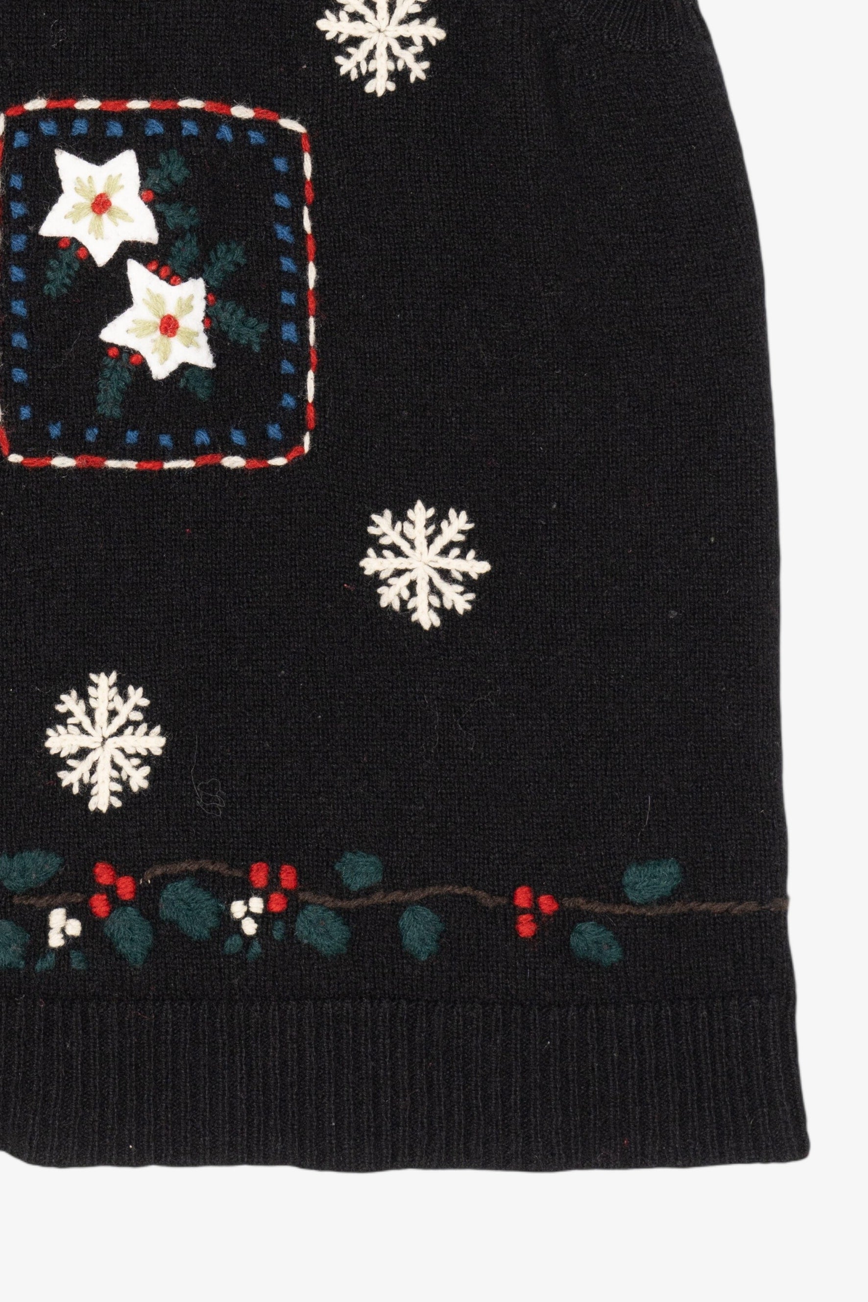 Vintage Black Charter Club Ugly Christmas Vest (1990s)