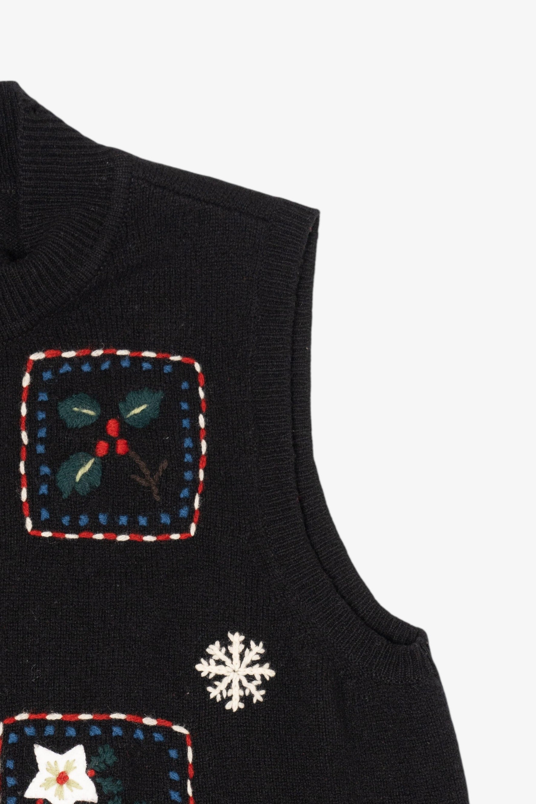 Vintage Black Charter Club Ugly Christmas Vest (1990s)