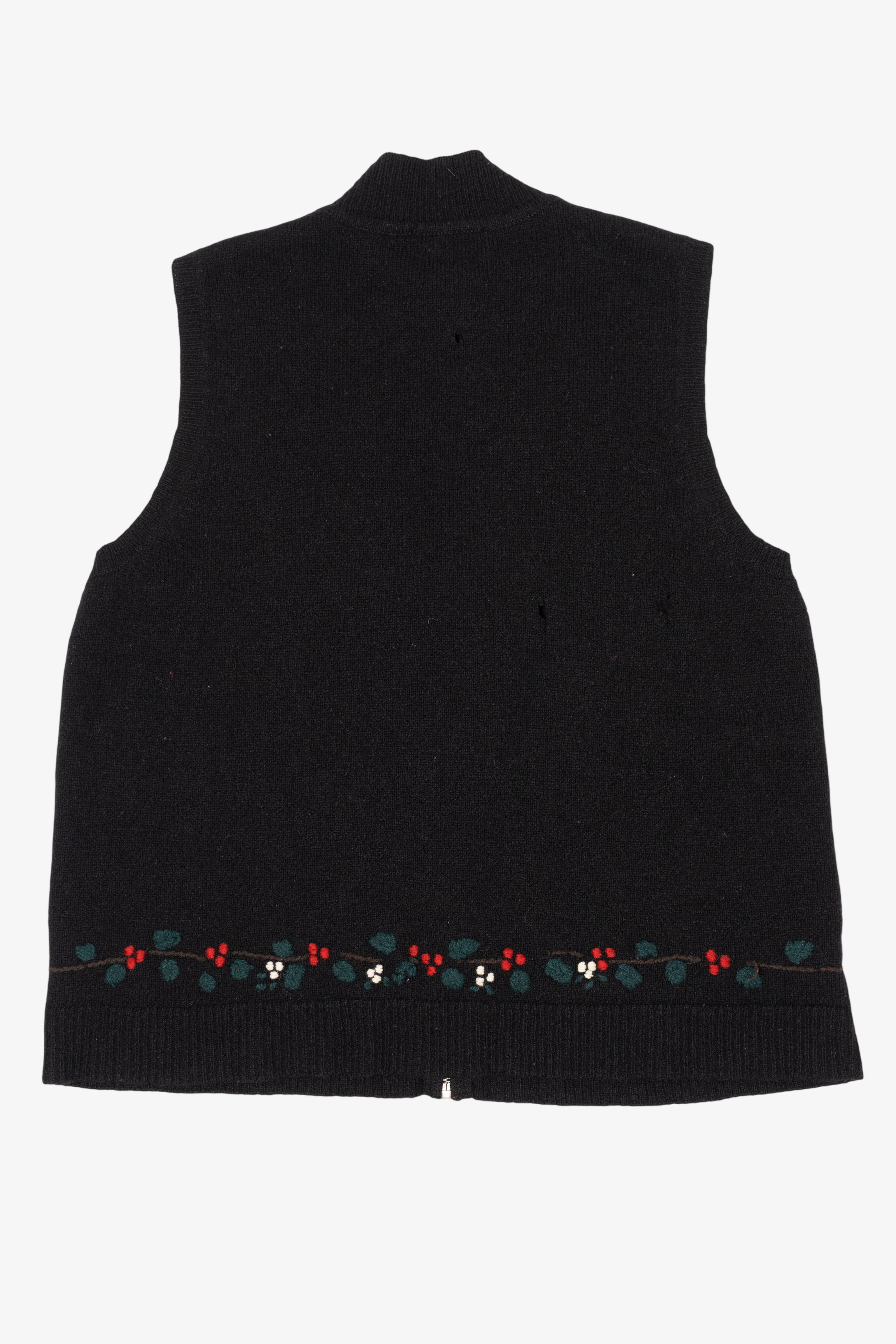 Vintage Black Charter Club Ugly Christmas Vest (1990s)