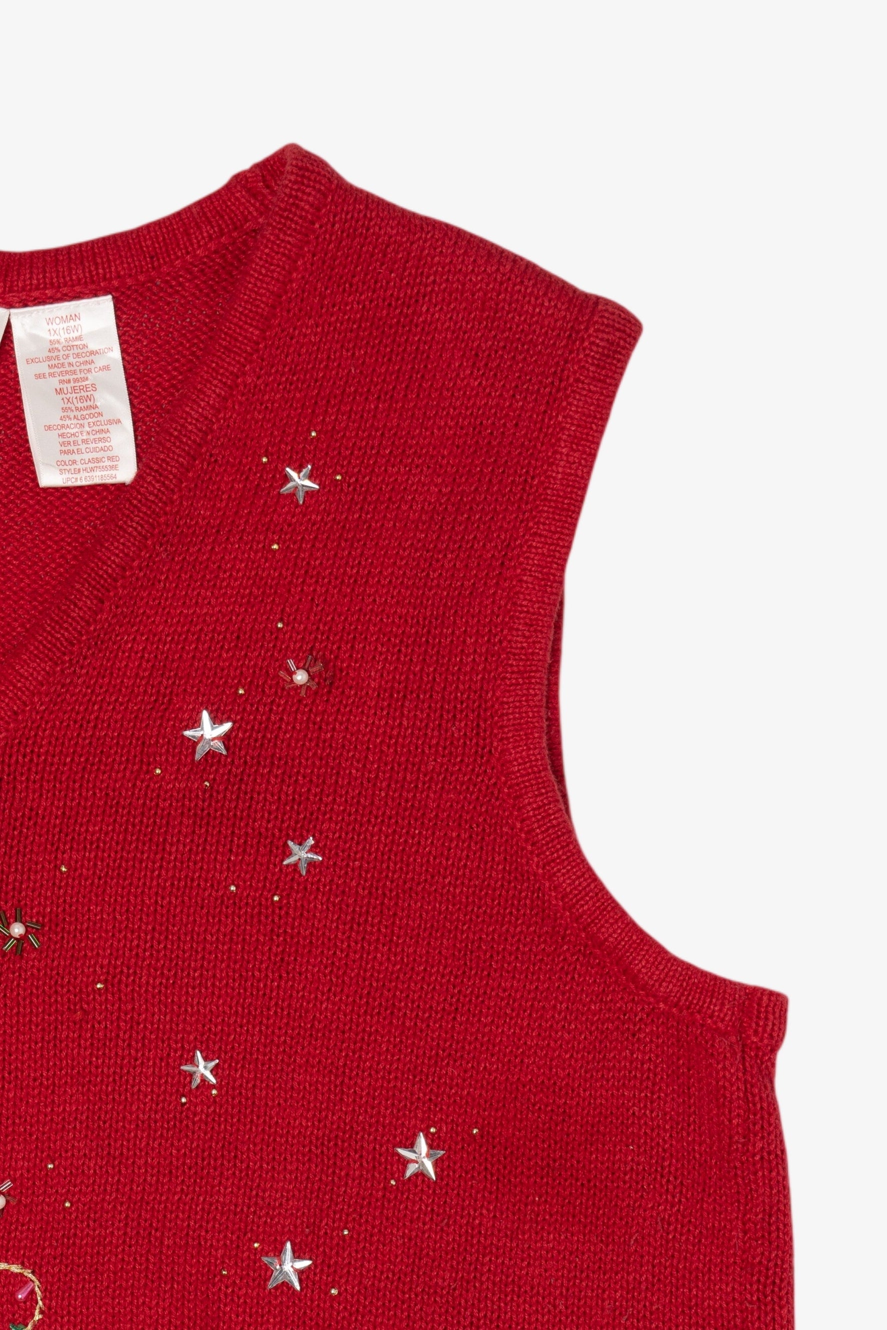 Vintage Red Snowmen Ugly Christmas Vest (2000s)