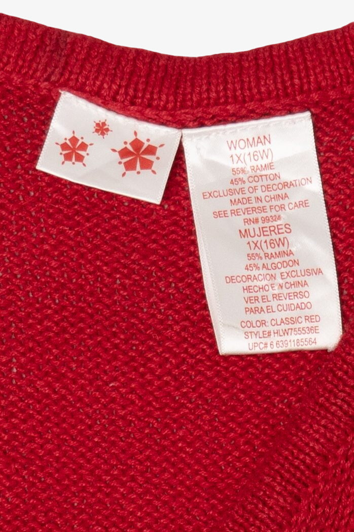 Vintage Red Snowmen Ugly Christmas Vest (2000s)