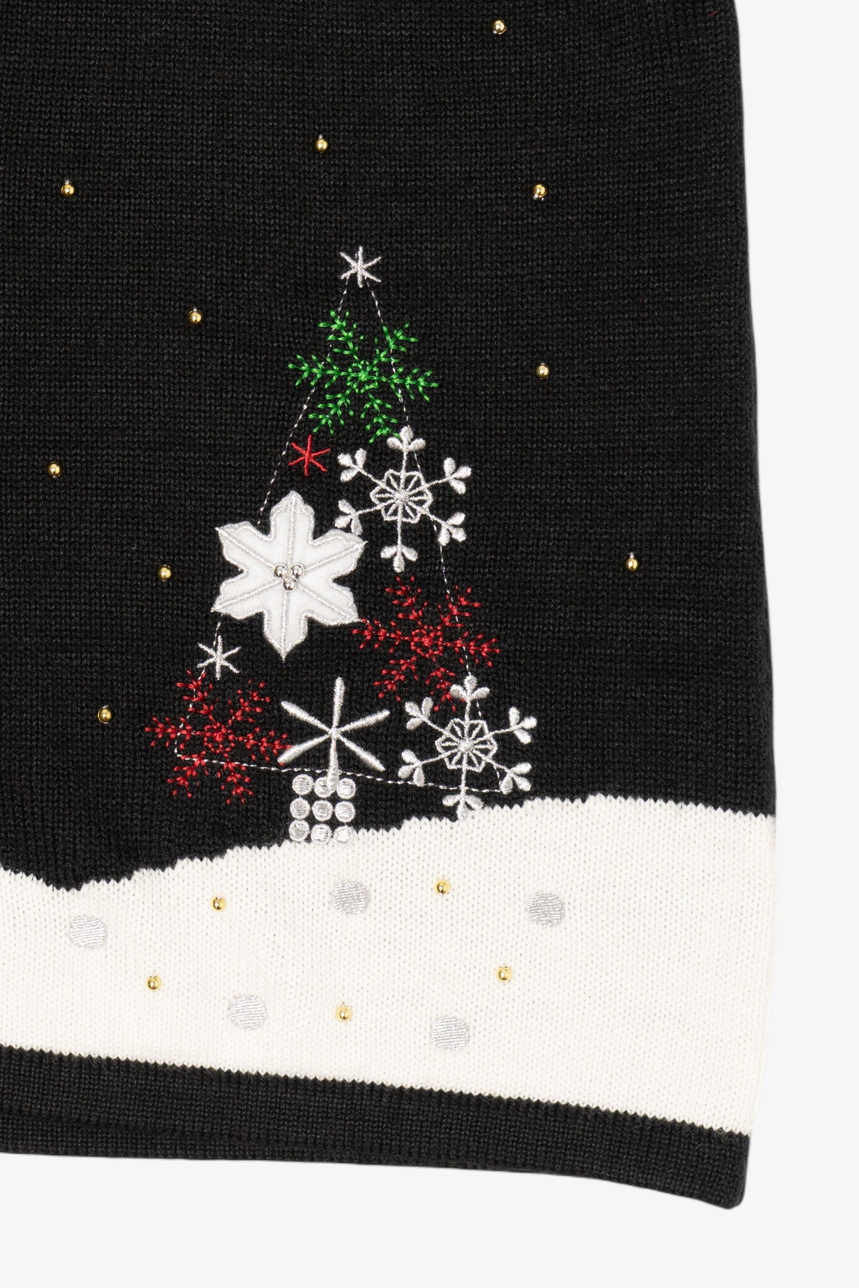 Vintage Black Reindeer Ugly Christmas Vest (2000s)