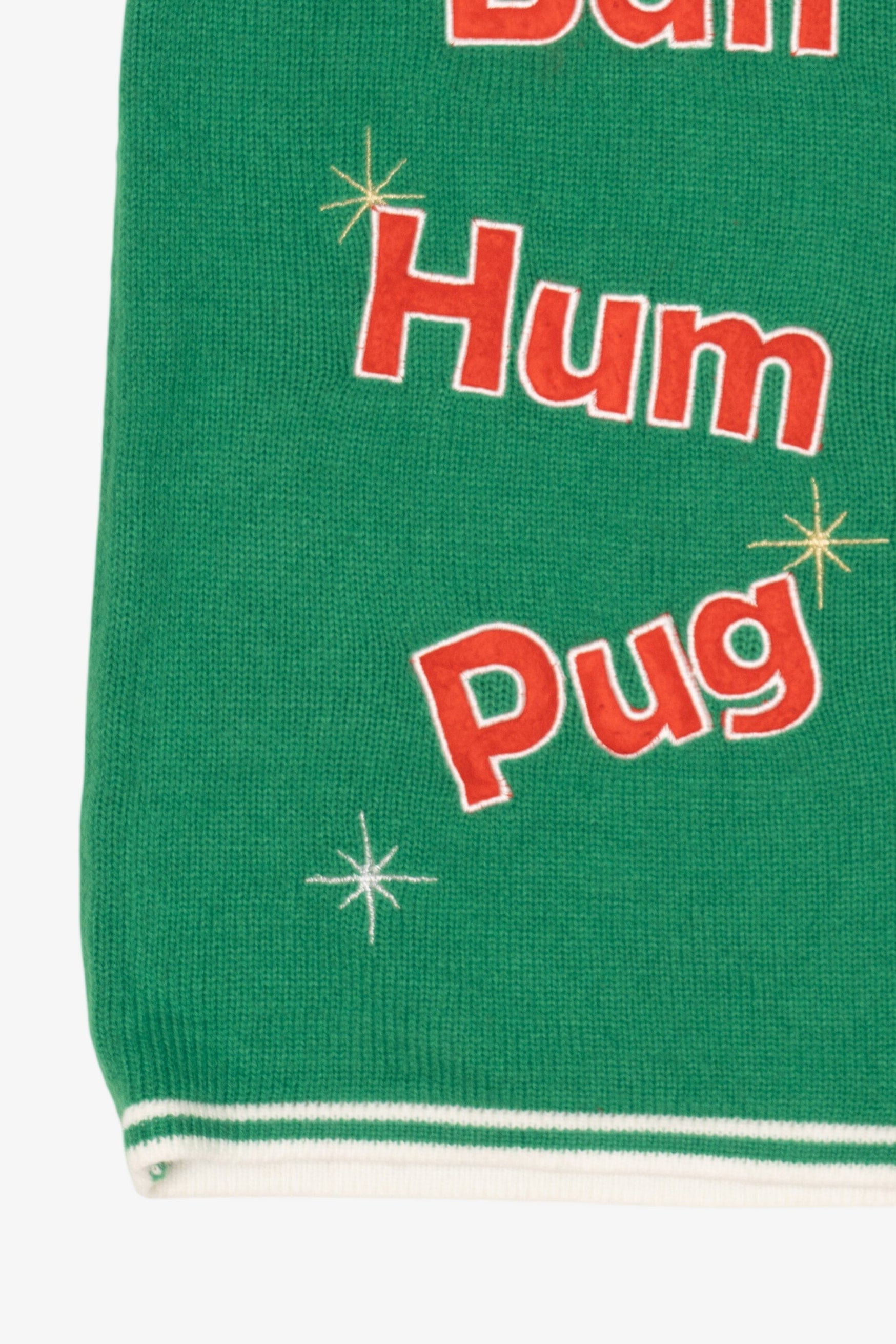 Green "Bah Hum Pug" Ugly Christmas Vest (2010s)