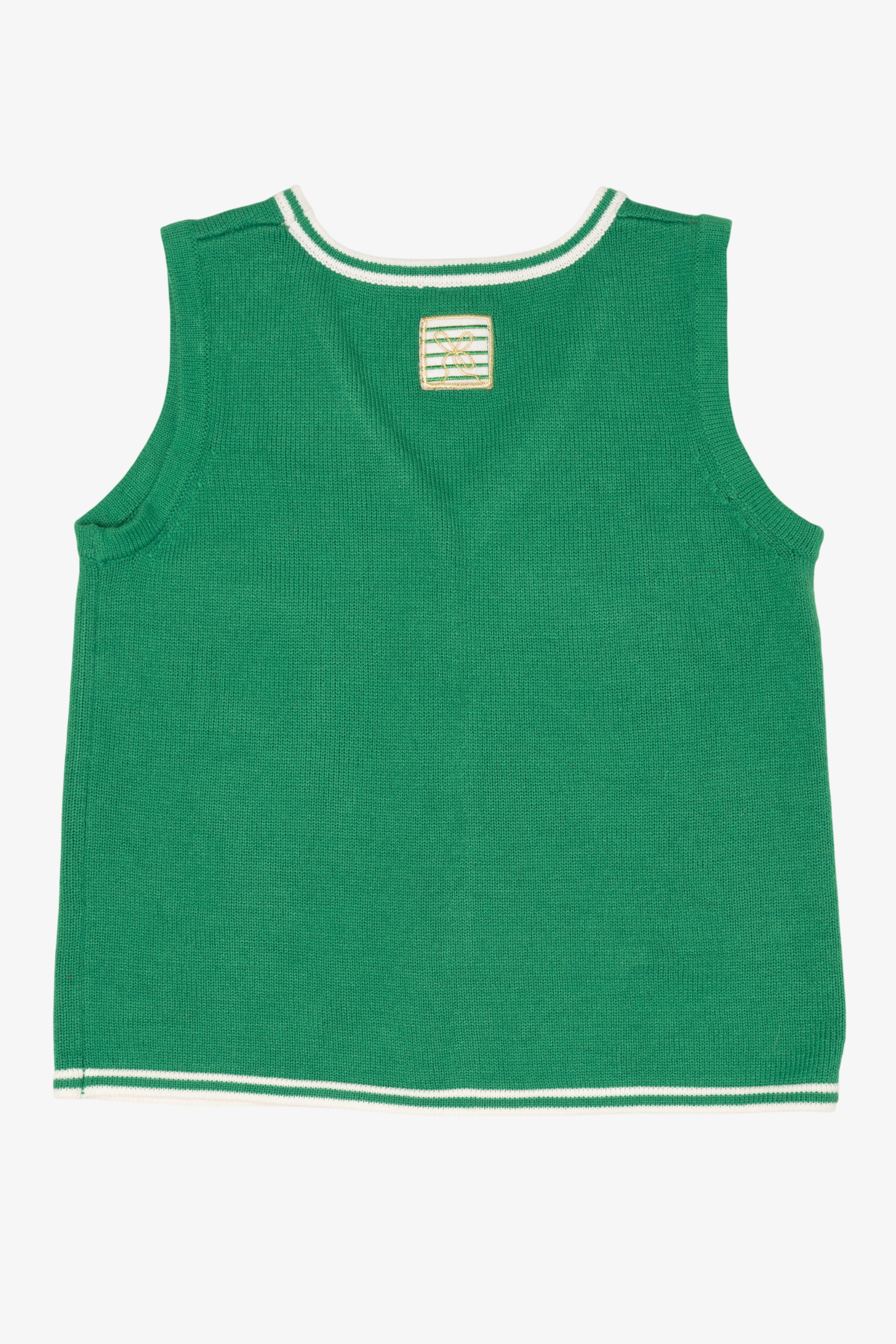 Green "Bah Hum Pug" Ugly Christmas Vest (2010s)