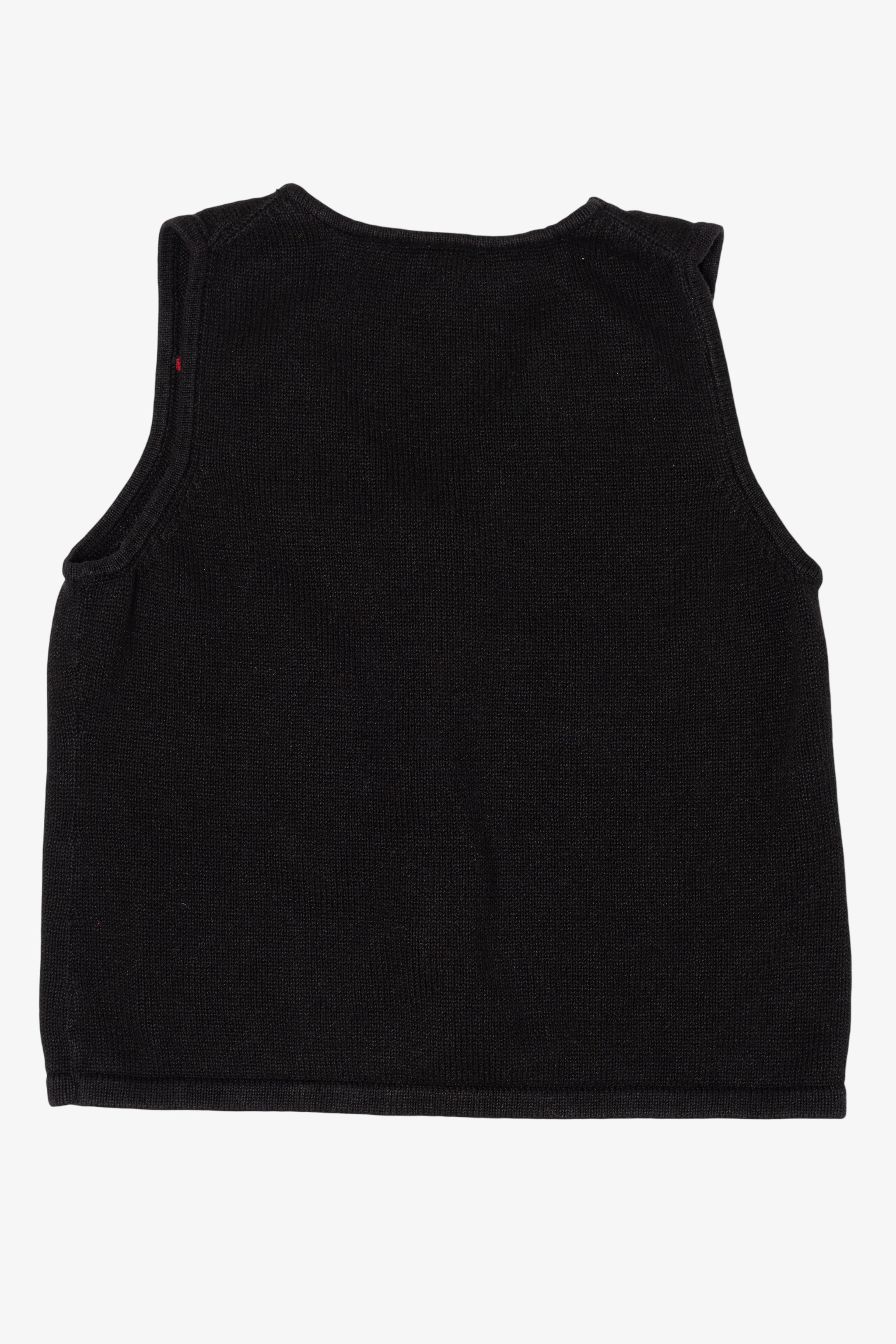 Vintage Black Crazy Horse Trees Ugly Christmas Vest (2000s)