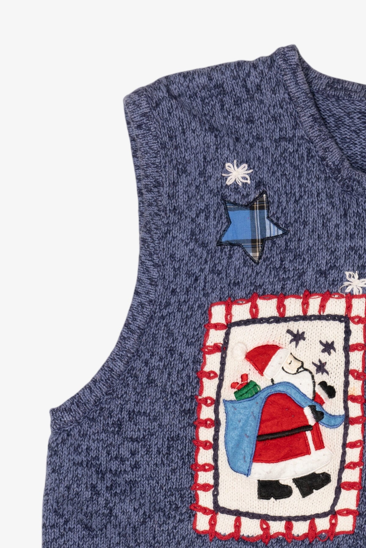 Vintage Blue Bobbie Brooks Ugly Christmas Vest (1990s)