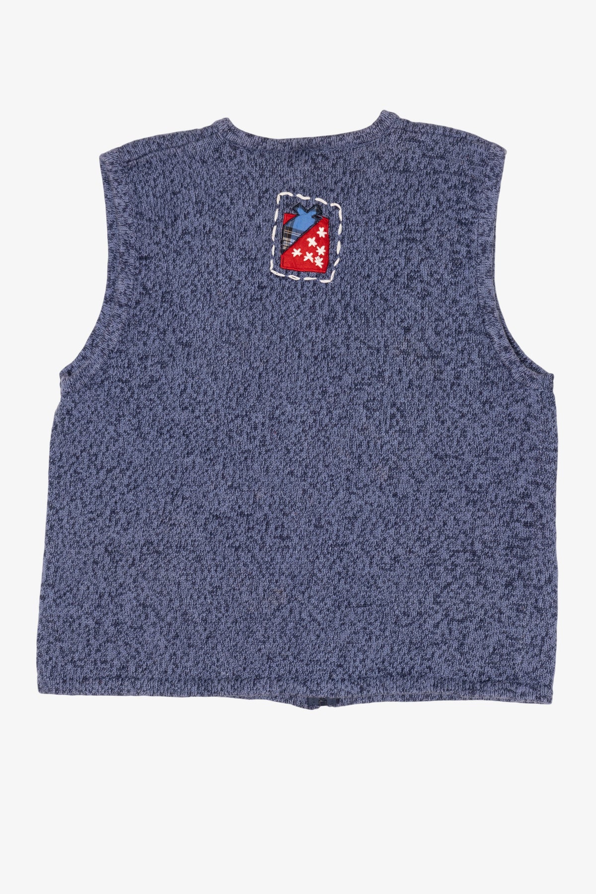 Vintage Blue Bobbie Brooks Ugly Christmas Vest (1990s)