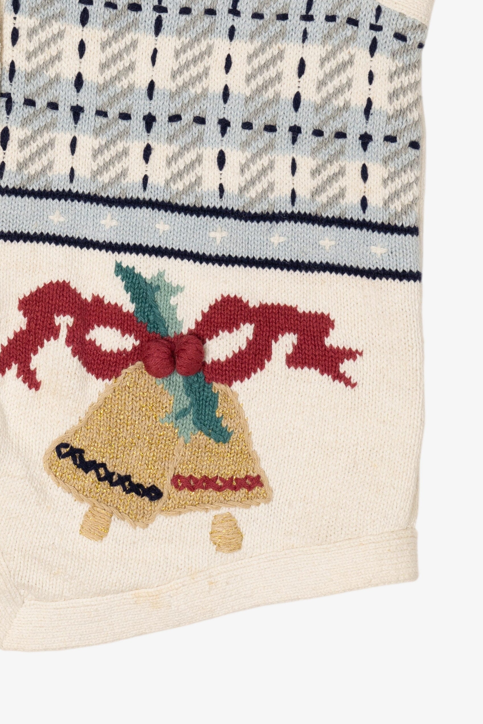 Vintage White The Villager Ugly Christmas Vest (1990s)