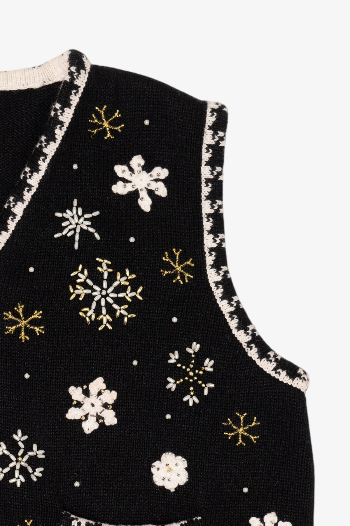 Vintage Black Designers Originals Studio Dogs Ugly Christmas Vest (1990s)