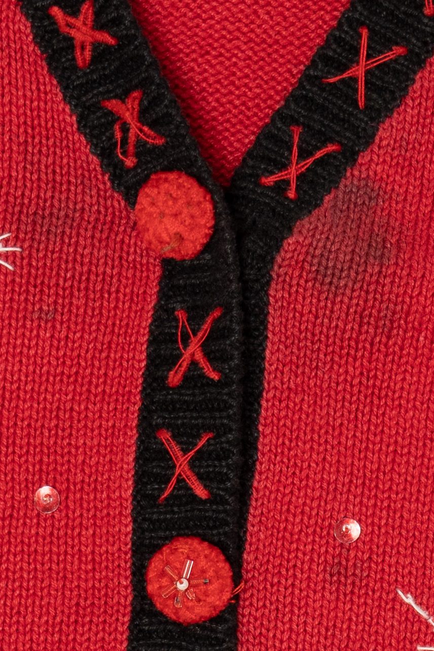Vintage Red Basic Editions Snowmen Ugly Christmas Vest (1990s)