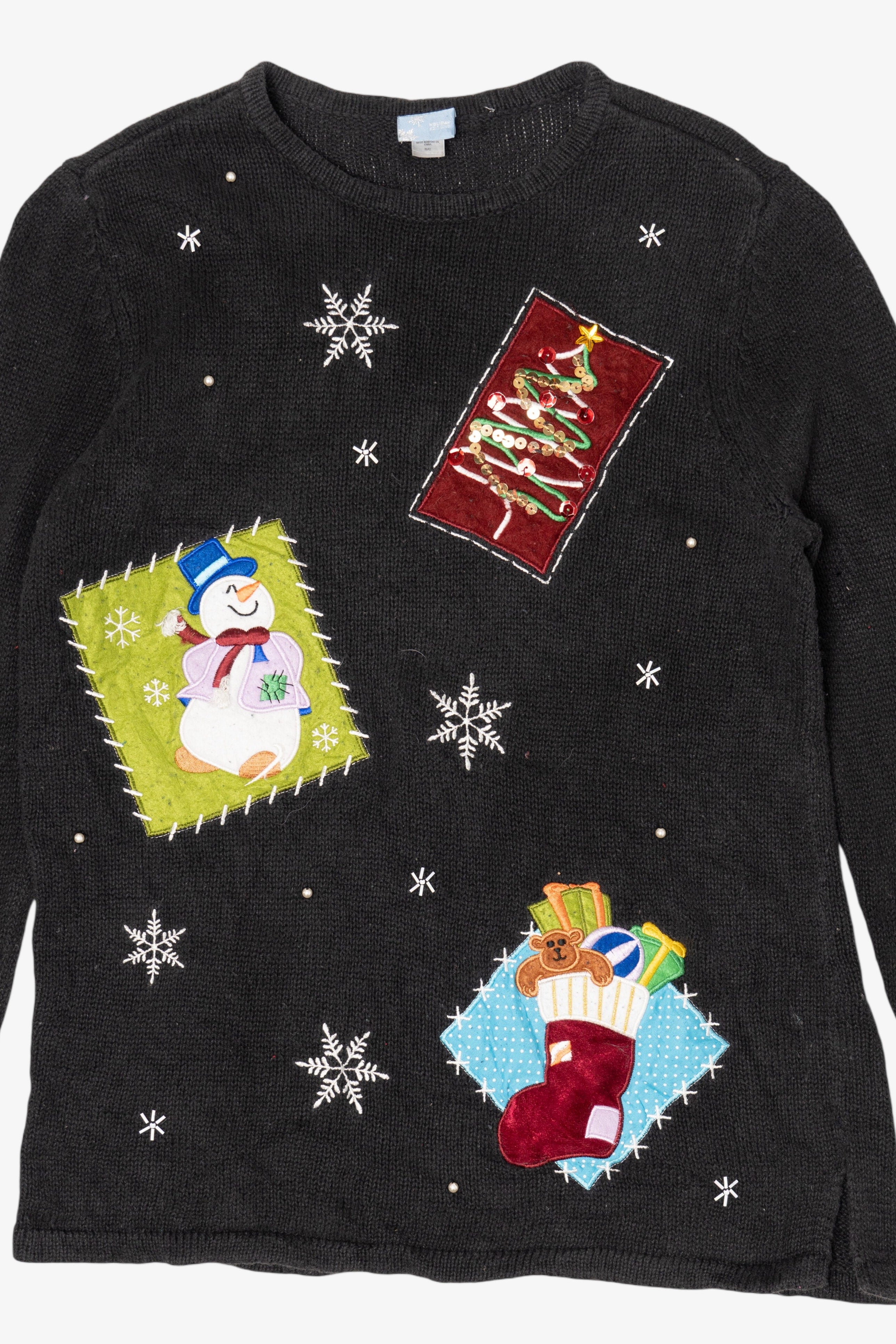Vintage Black Holiday Editions Ugly Christmas Pullover (2000s)