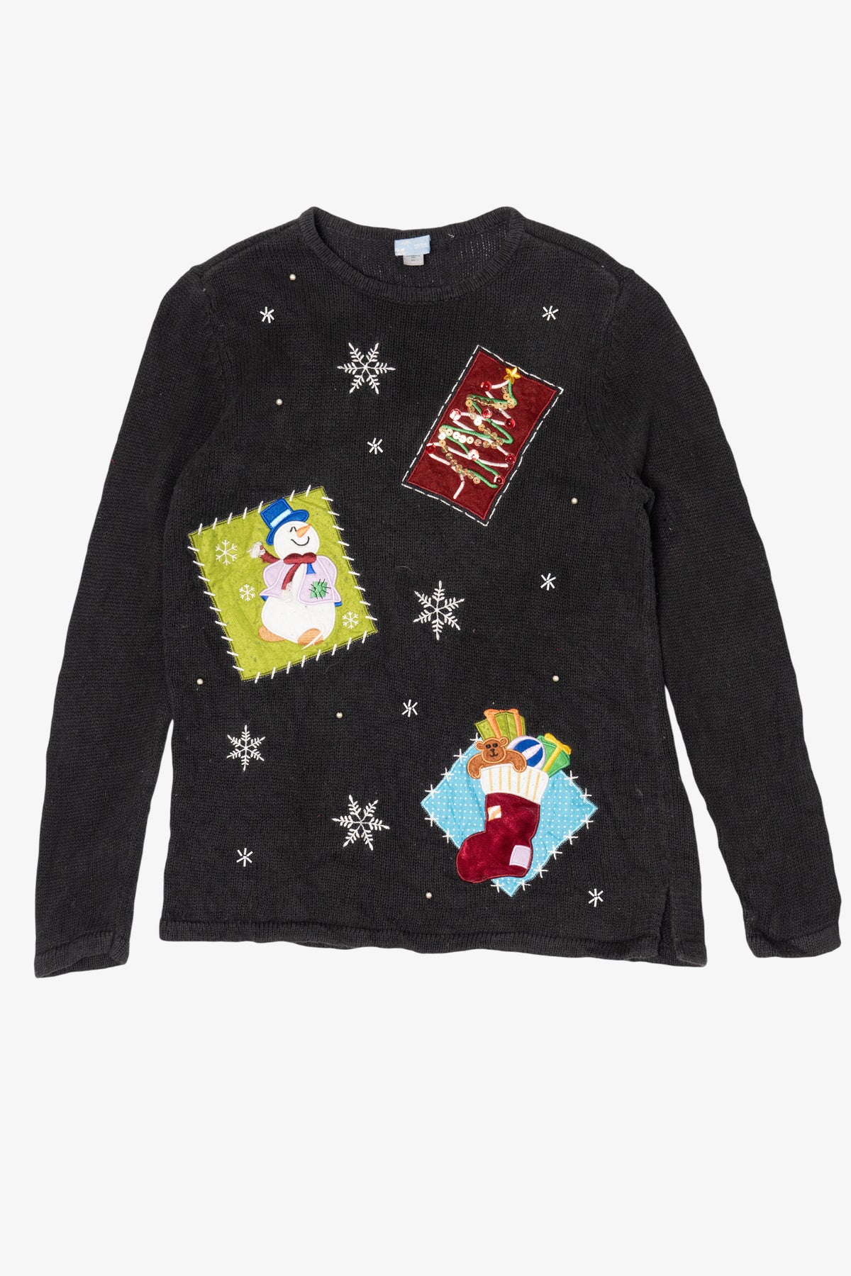 Vintage Black Holiday Editions Ugly Christmas Pullover (2000s)
