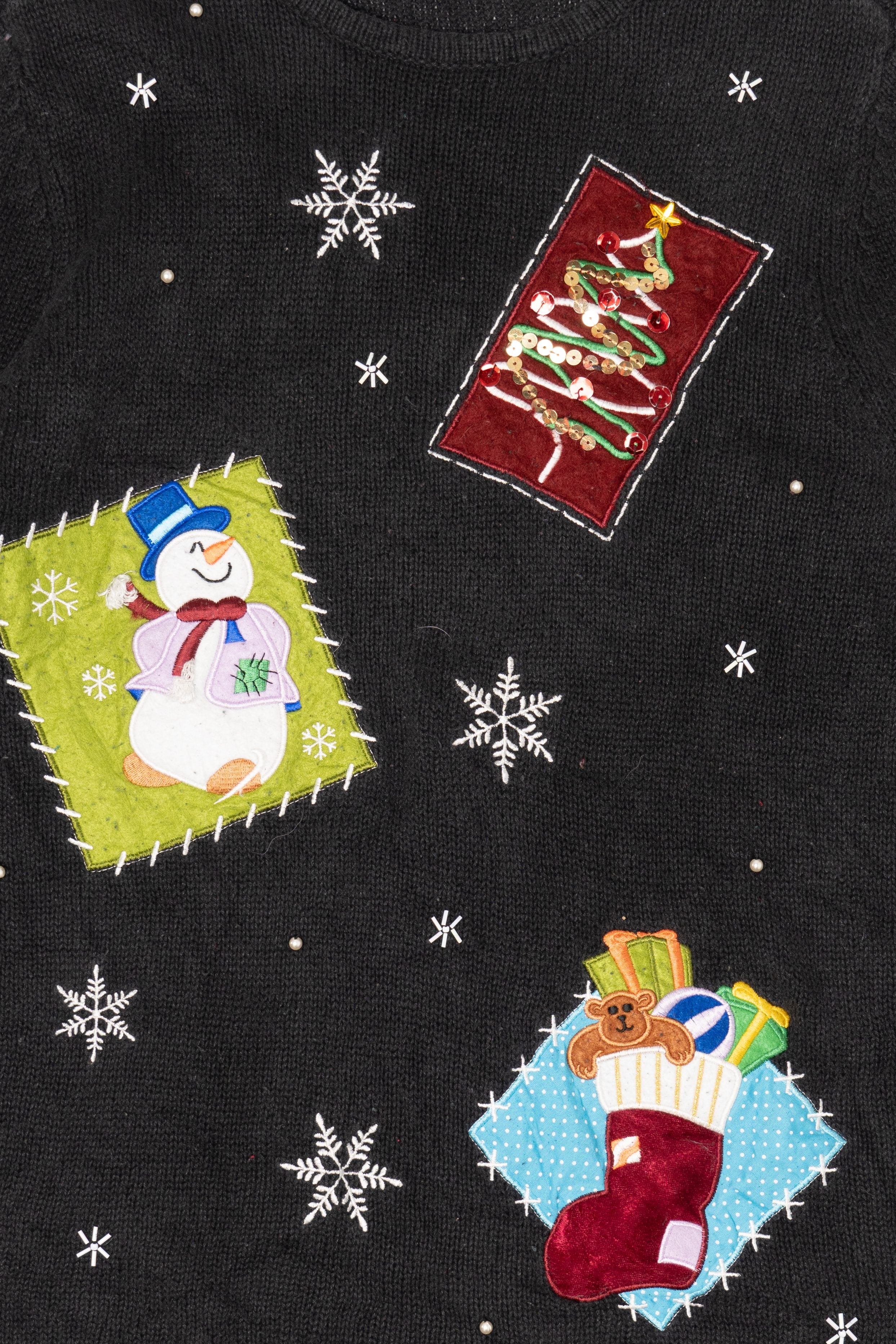 Vintage Black Holiday Editions Ugly Christmas Pullover (2000s)