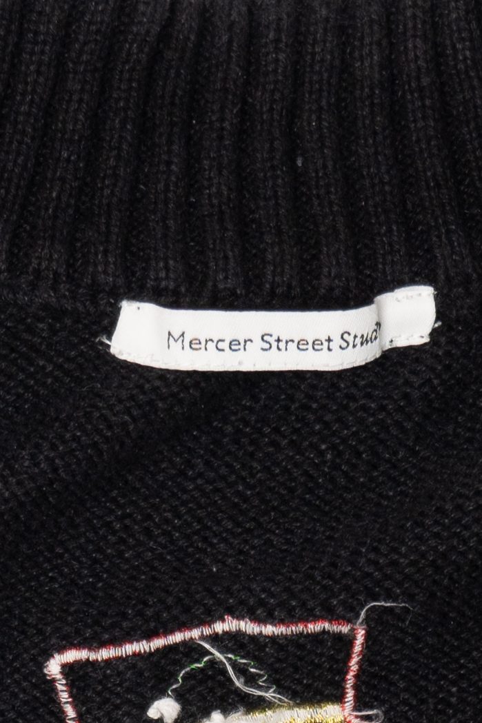 Vintage Black Mercer Street Studio Snowmen Ugly Christmas Vest (2000s)