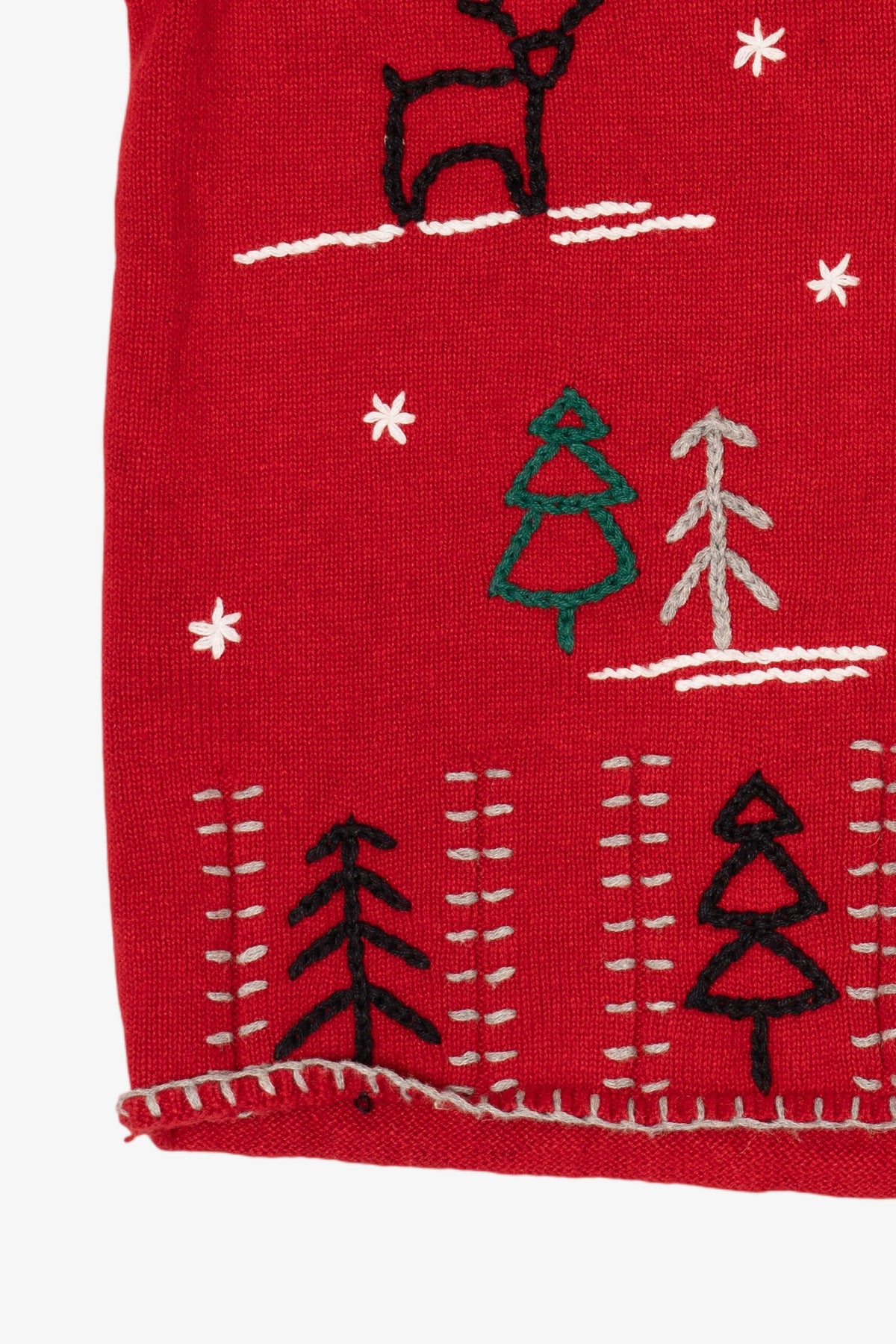 Vintage Red Southern Lady Ugly Christmas Vest (1990s)