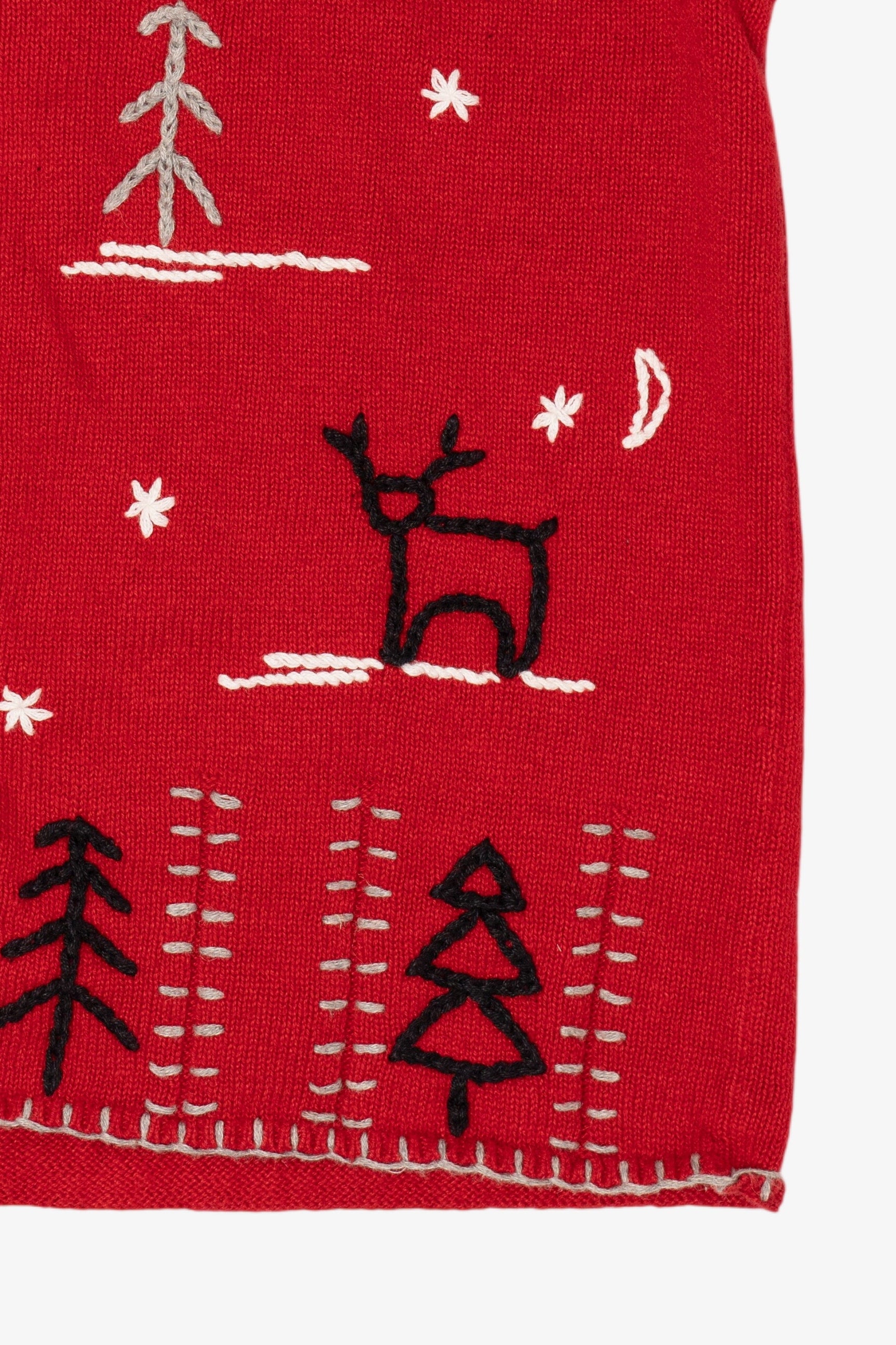 Vintage Red Southern Lady Ugly Christmas Vest (1990s)