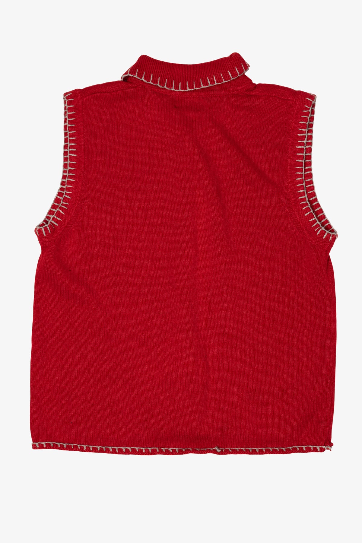 Vintage Red Southern Lady Ugly Christmas Vest (1990s)