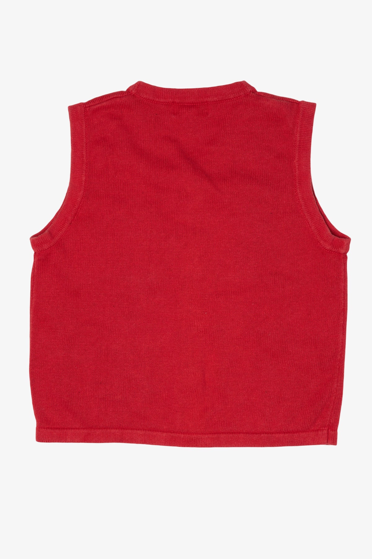 Vintage Red Lisa International Reindeer Christmas Vest (1990s)