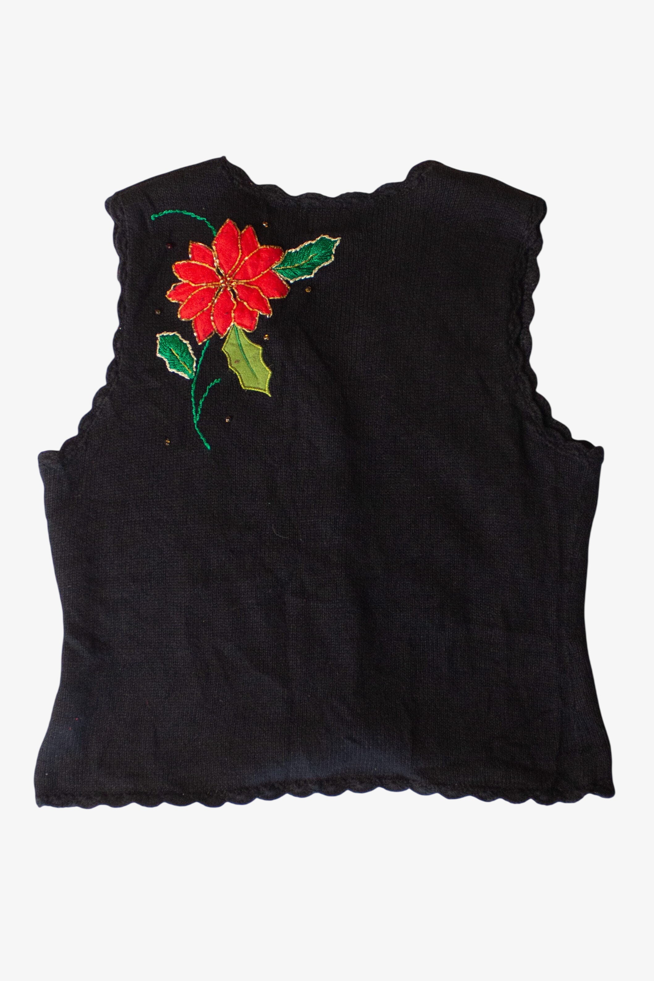 Vintage Flowers Ugly Christmas Vest (1990s)