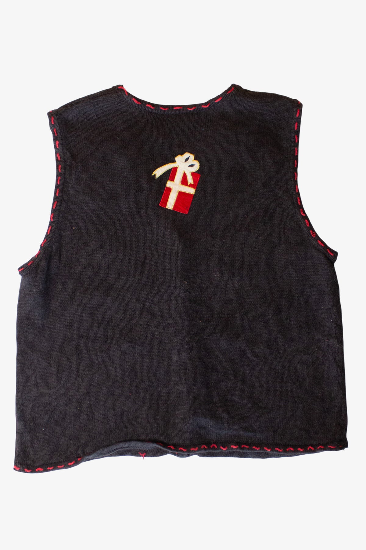 Vintage Black Presents Ugly Christmas Vest (1990s)