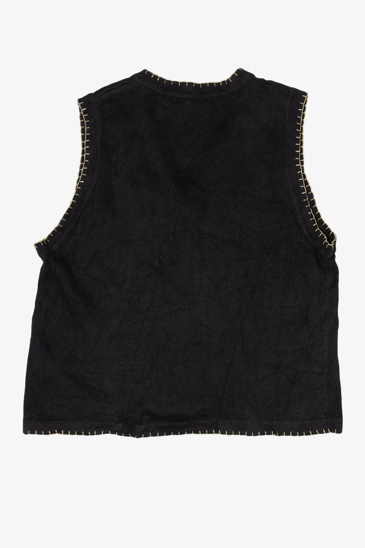 Vintage Black Victoria Jones Presents Ugly Christmas Vest (1990s)