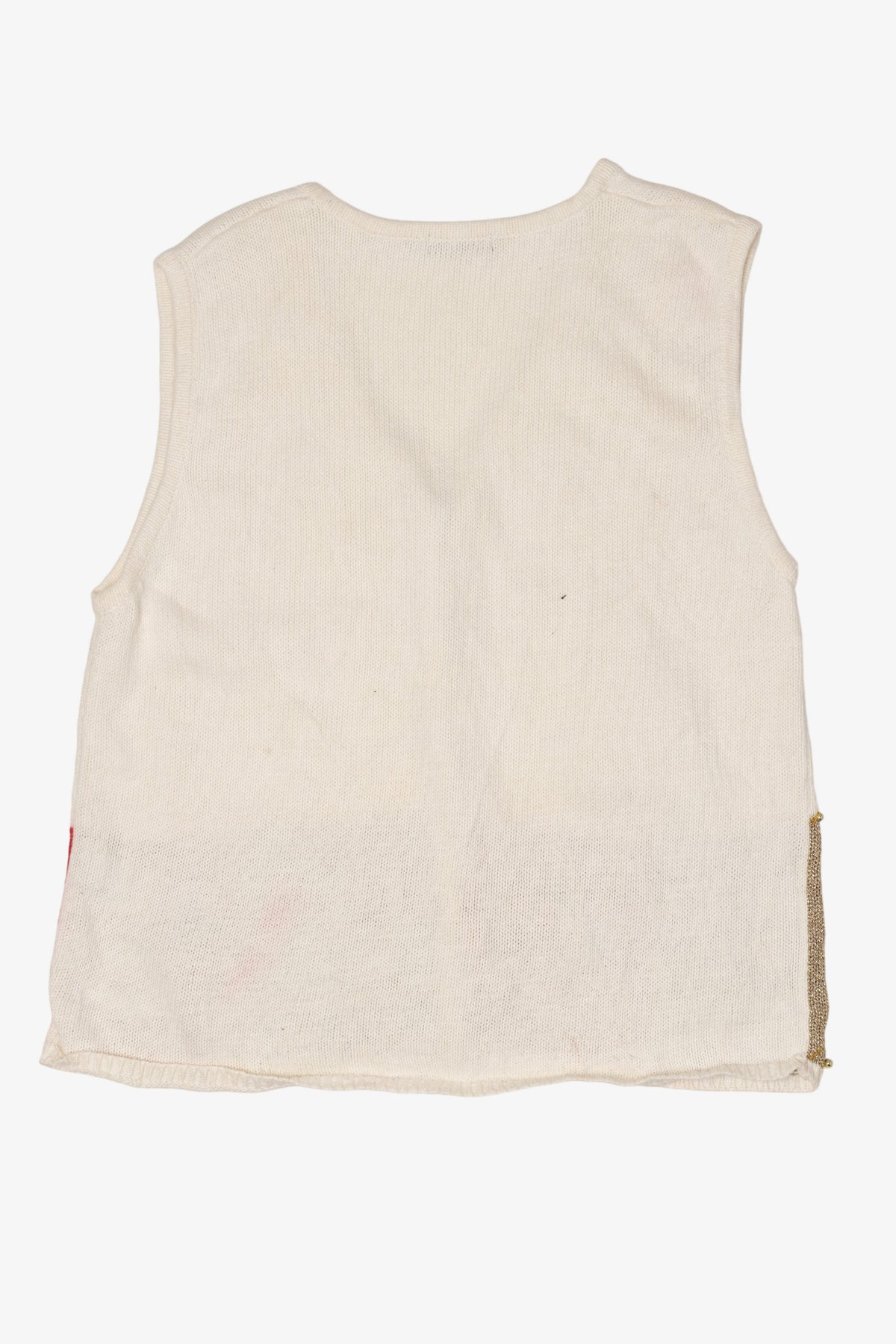 Vintage White A.D Originals Ugly Christmas Vest (1990s)