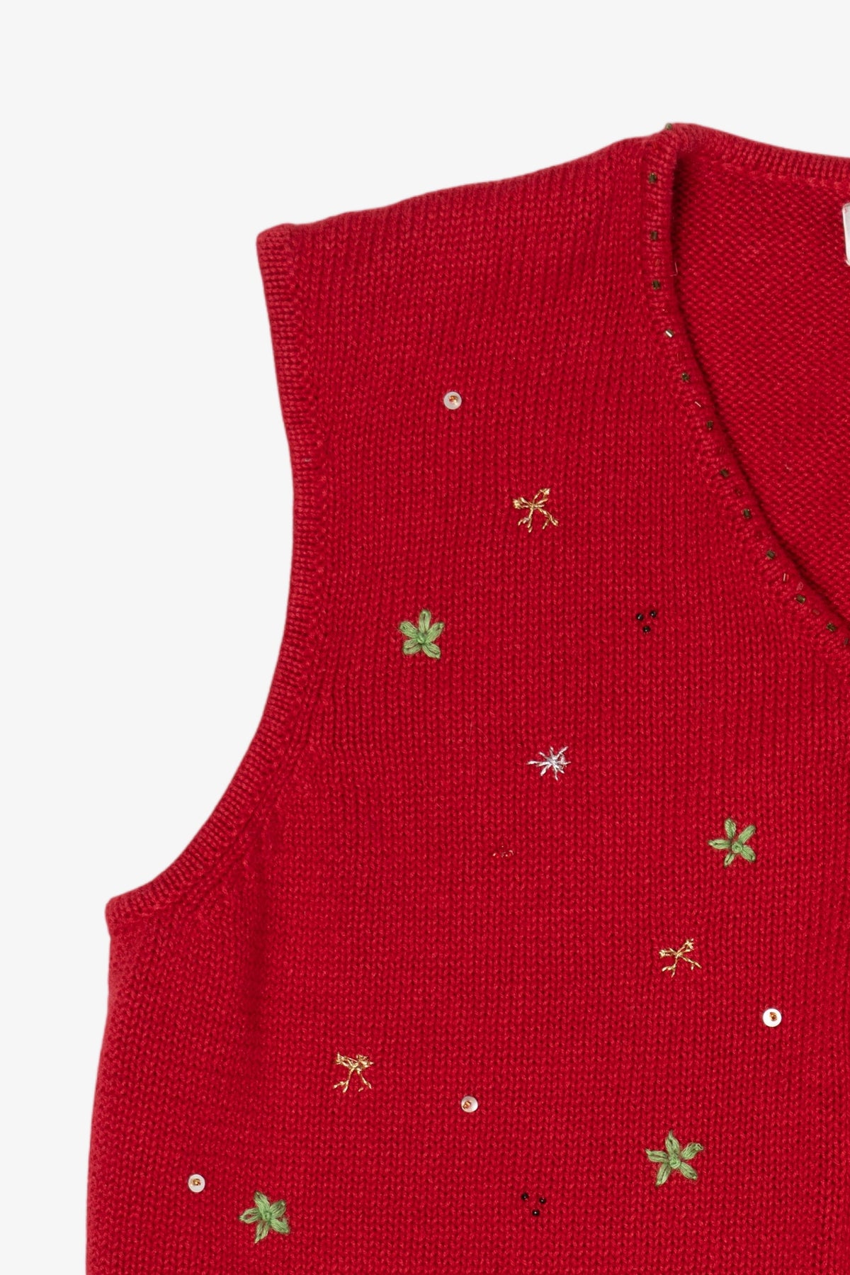 Vintage Red Draper's Damon's Ugly Christmas Vest (1990s)