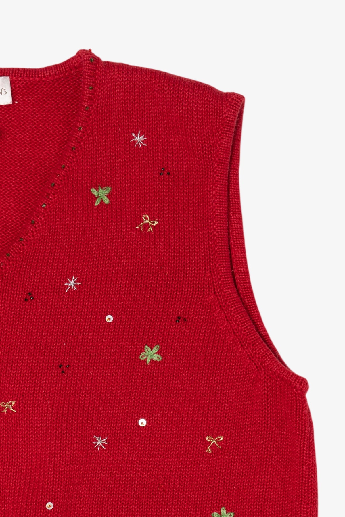 Vintage Red Draper's Damon's Ugly Christmas Vest (1990s)
