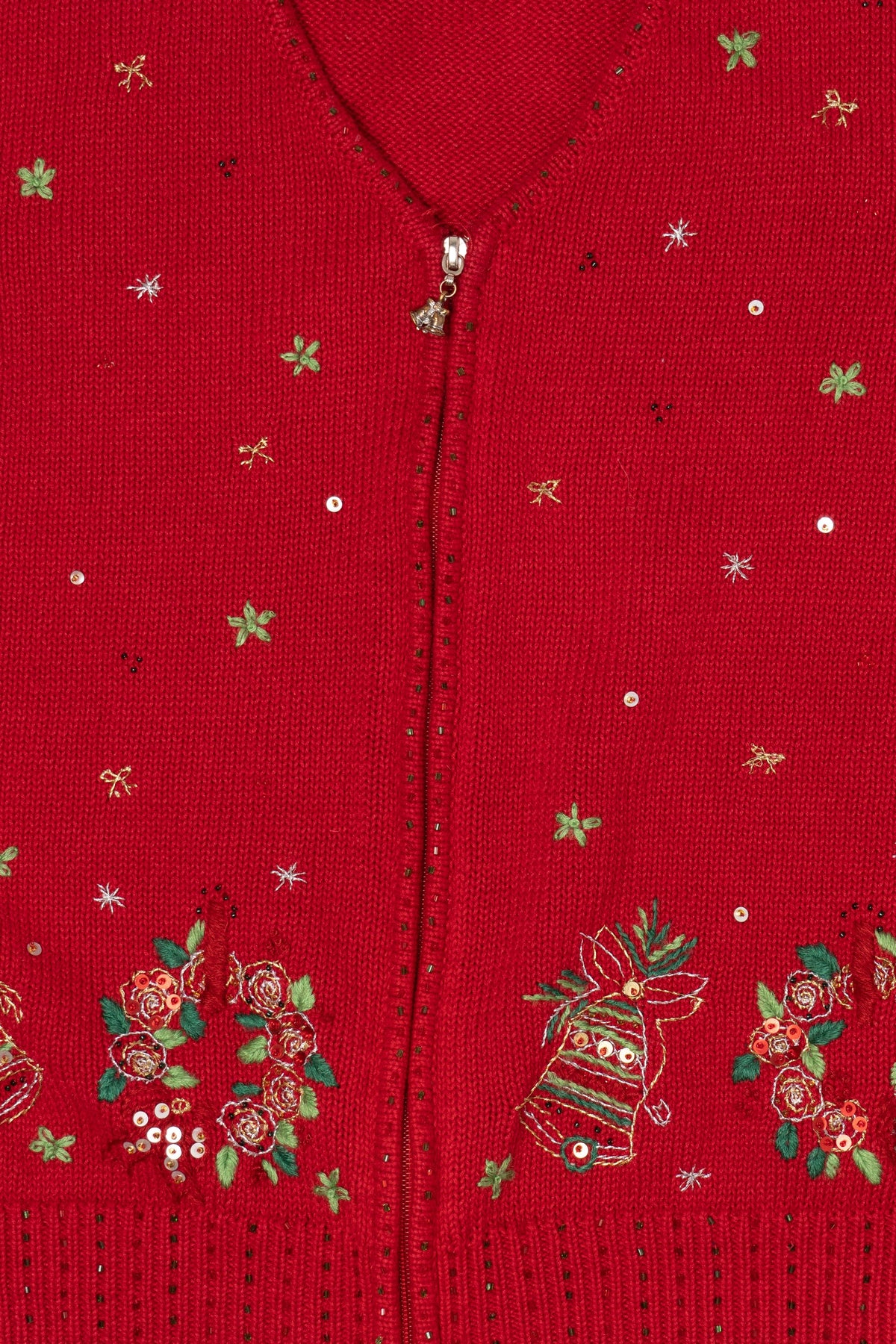 Vintage Red Draper's Damon's Ugly Christmas Vest (1990s)