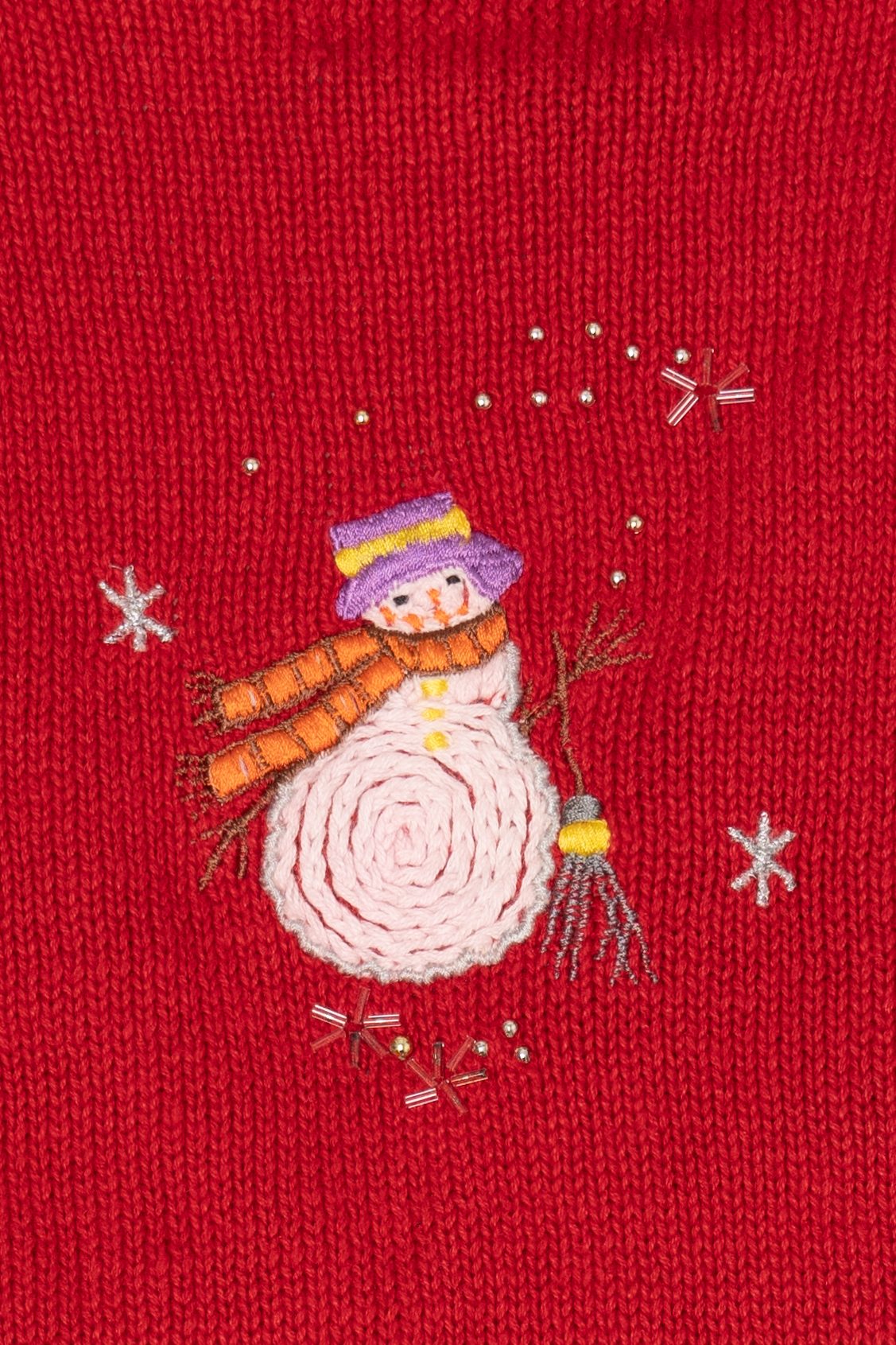 Vintage Red Hampshire Studio Snowmen Ugly Christmas Vest (1990s)