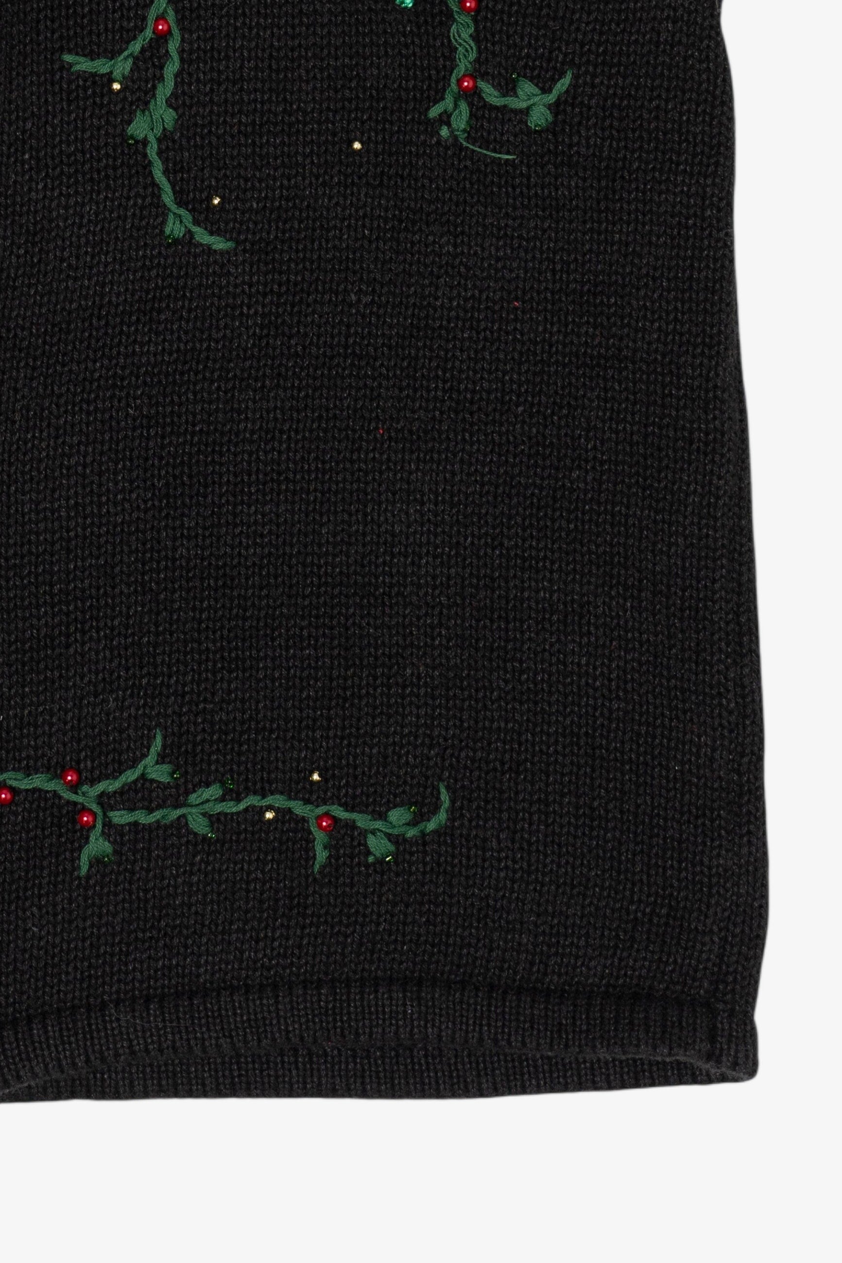 Poinsettias And Cardinals Ugly Christmas Vest (2010s)